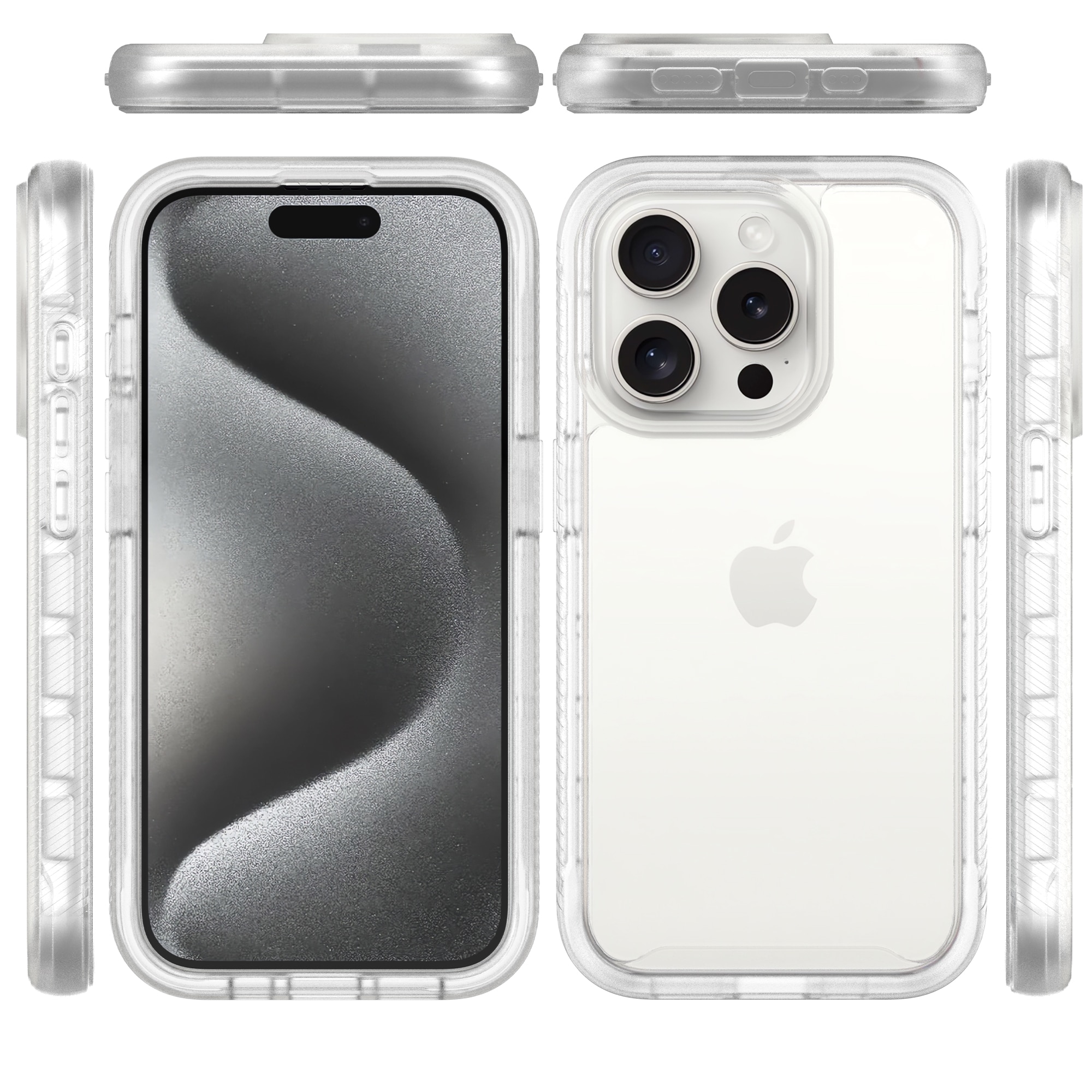 Coque Full Protection iPhone 15 Pro Max, Transparent