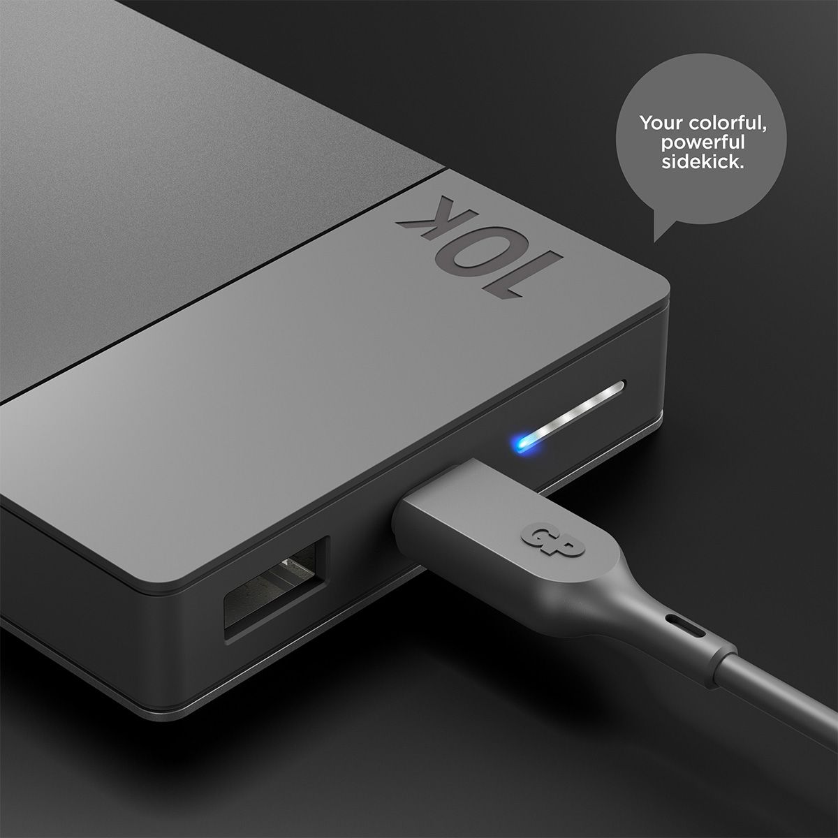 Powerbank M2 10000 mAh PD, noir