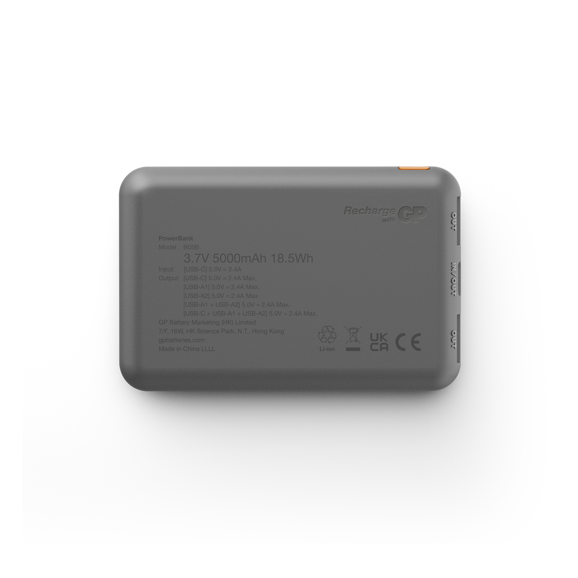 Powerbank Plus 5000mAh Black