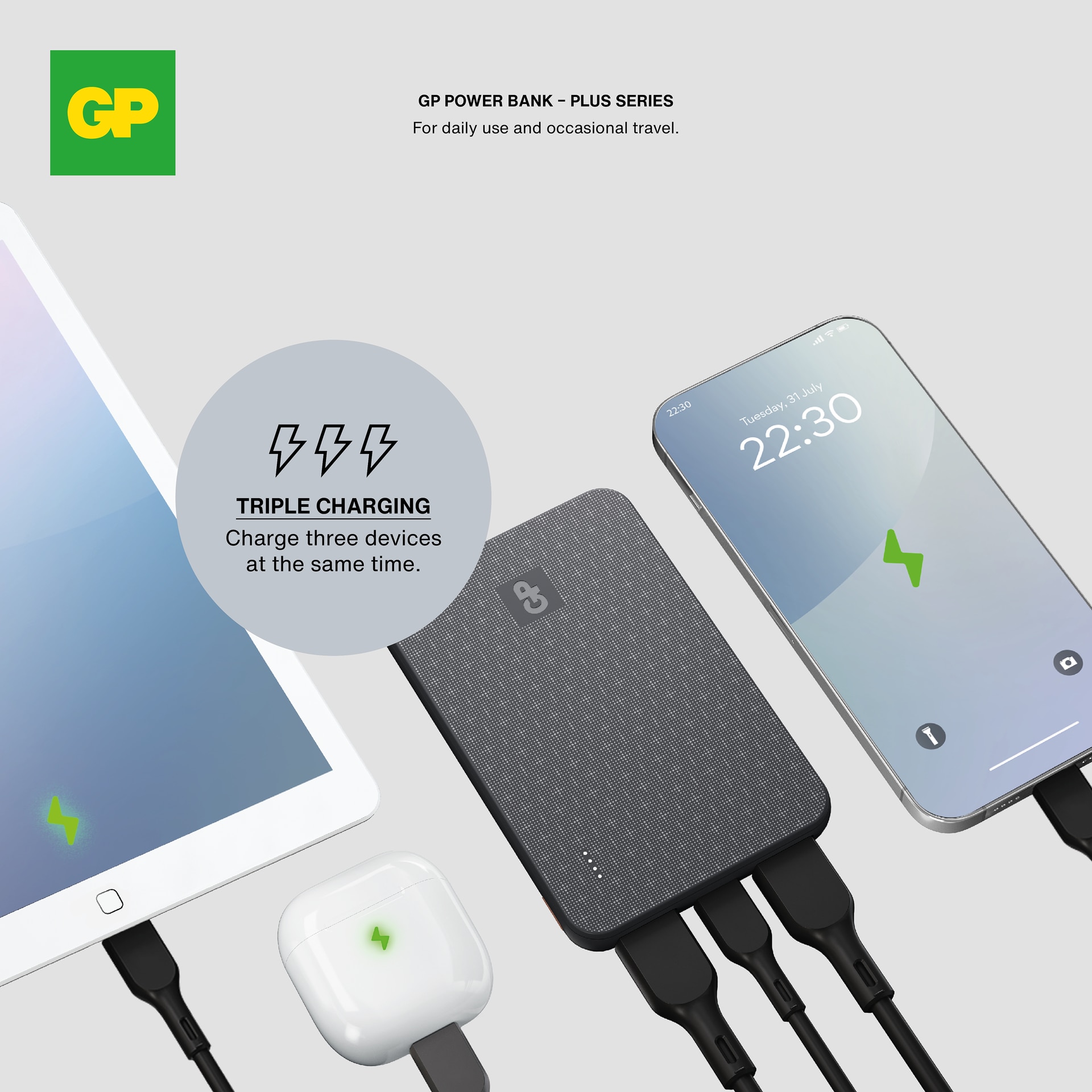 Powerbank Plus 5000mAh Black