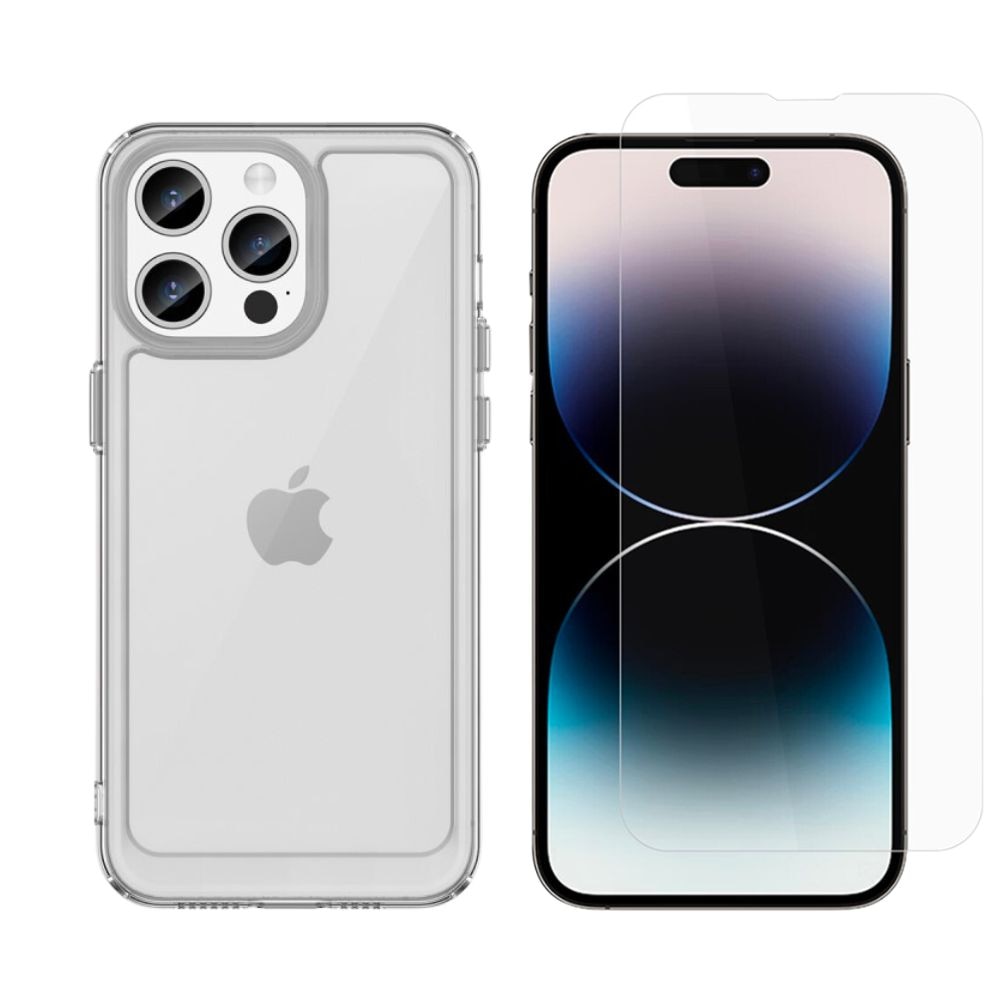 Kit pour iPhone 15 Pro Max : Coque et protecteur d’écran