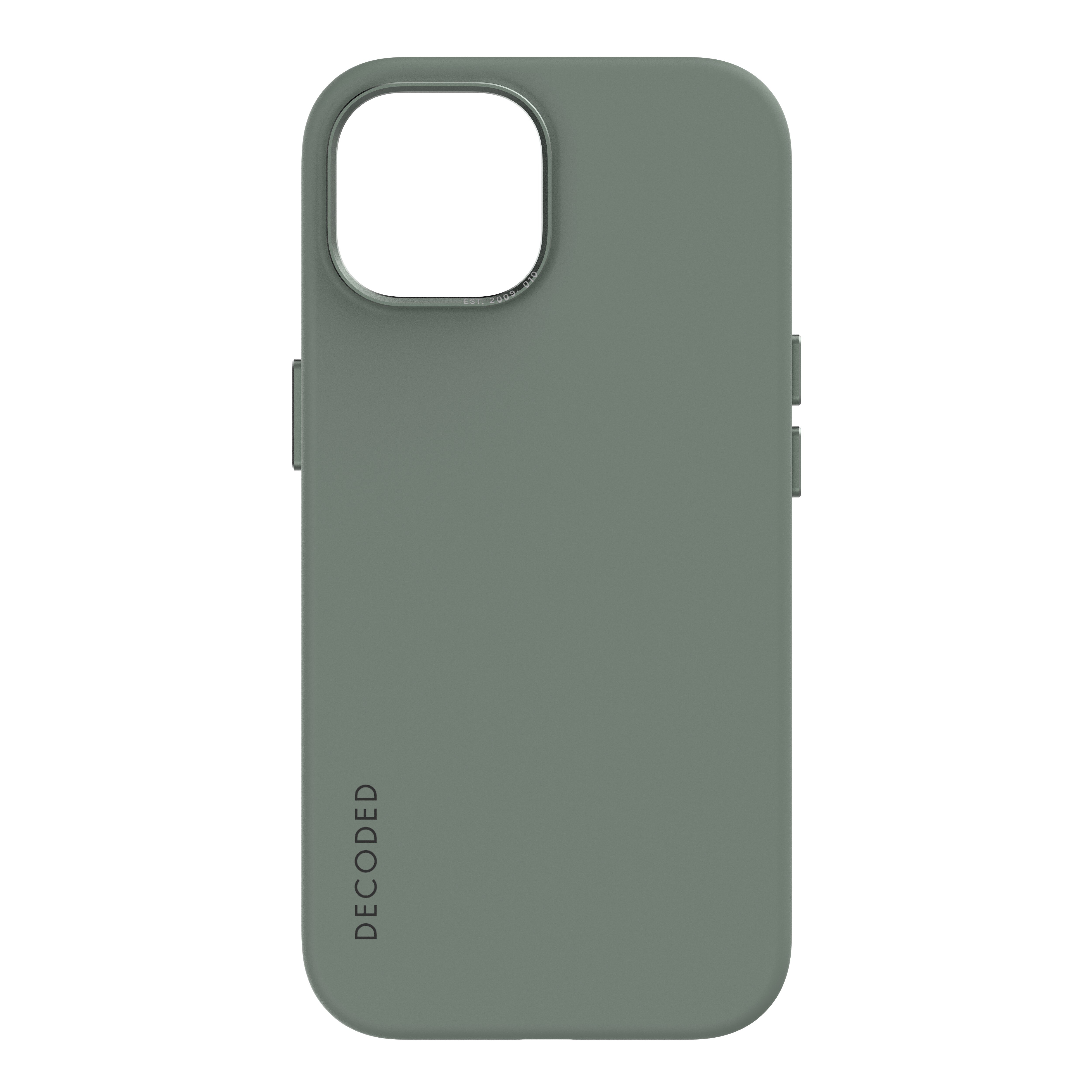 AntiMicrobial Silicone Back Cover iPhone 15 Plus, Sage Leaf