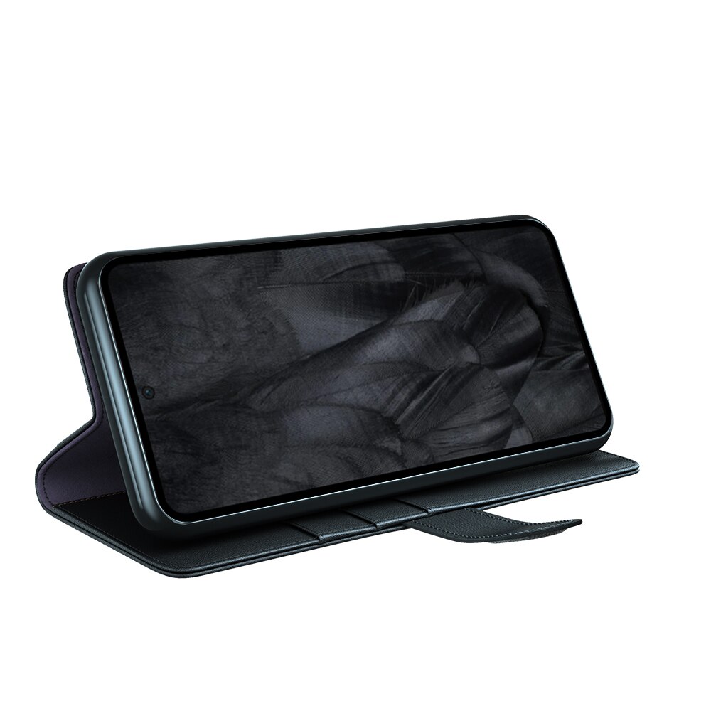 Étui en cuir veritable Google Pixel 8, Noir