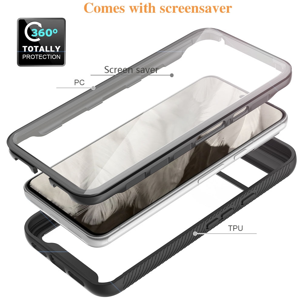 Coque Full Protection Google Pixel 8, Noir