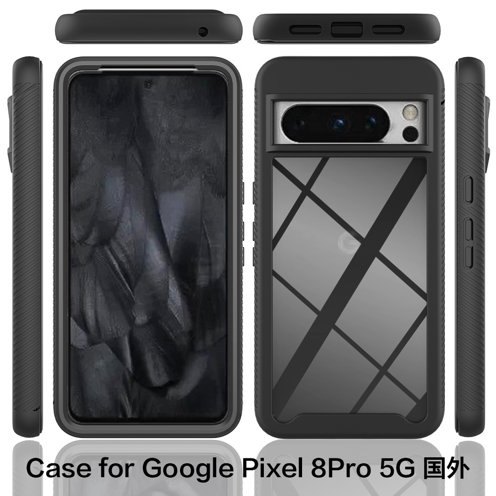 Coque de couverture complète Google Pixel 8 Pro, noir