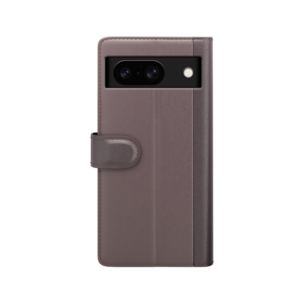 Étui en cuir veritable Google Pixel 8, Marron