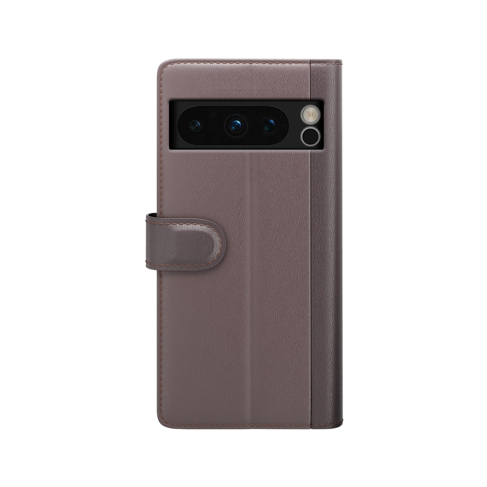 Étui en cuir veritable Google Pixel 8 Pro, Marron