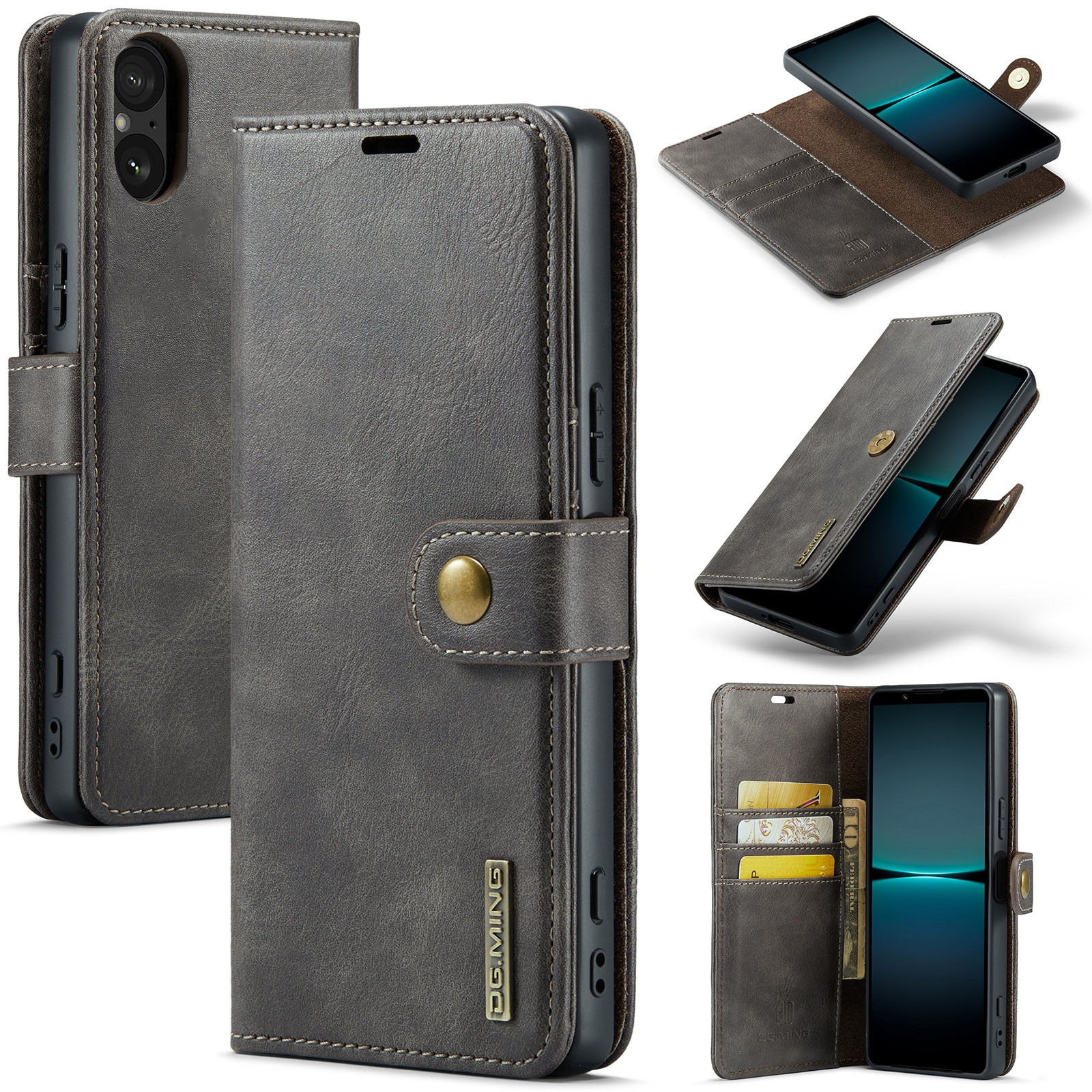 Étui portefeuille Magnet Wallet Sony Xperia 5 V, Black