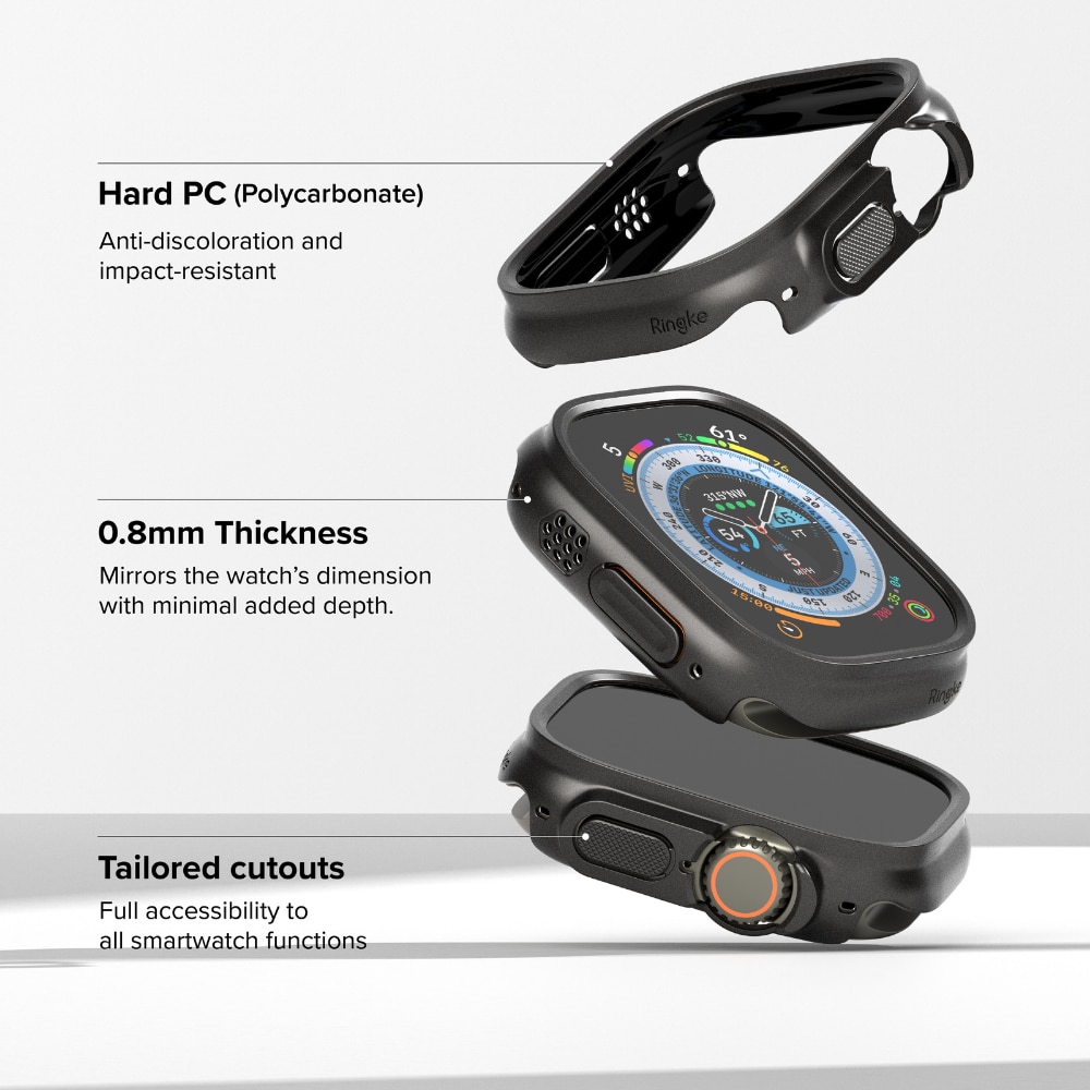 Coque Slim (2 pièces) Apple Watch Ultra 49mm 1st Gen, Multi-couleur / motif