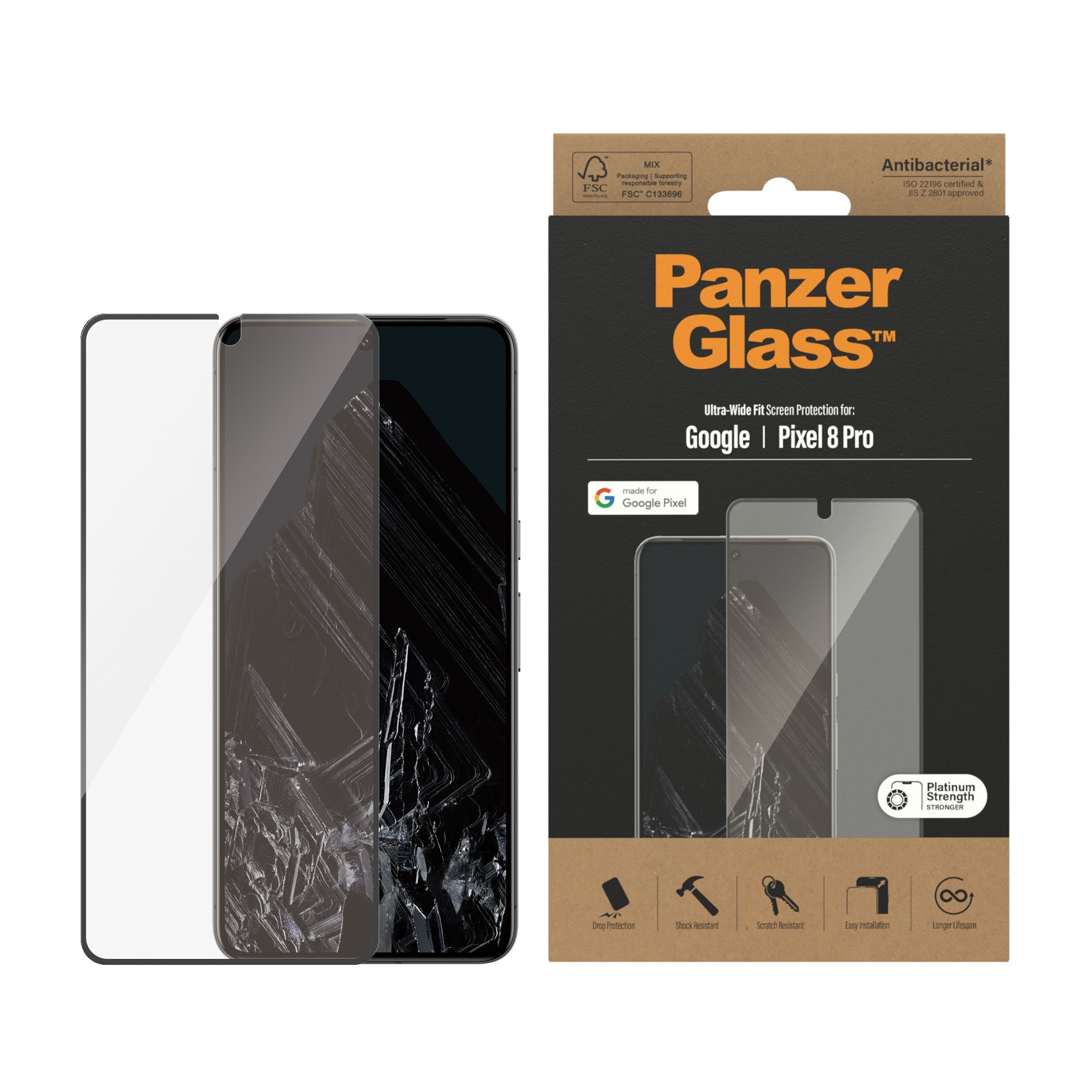 Google Pixel 8 Pro Screen Protector Ultra Wide Fit