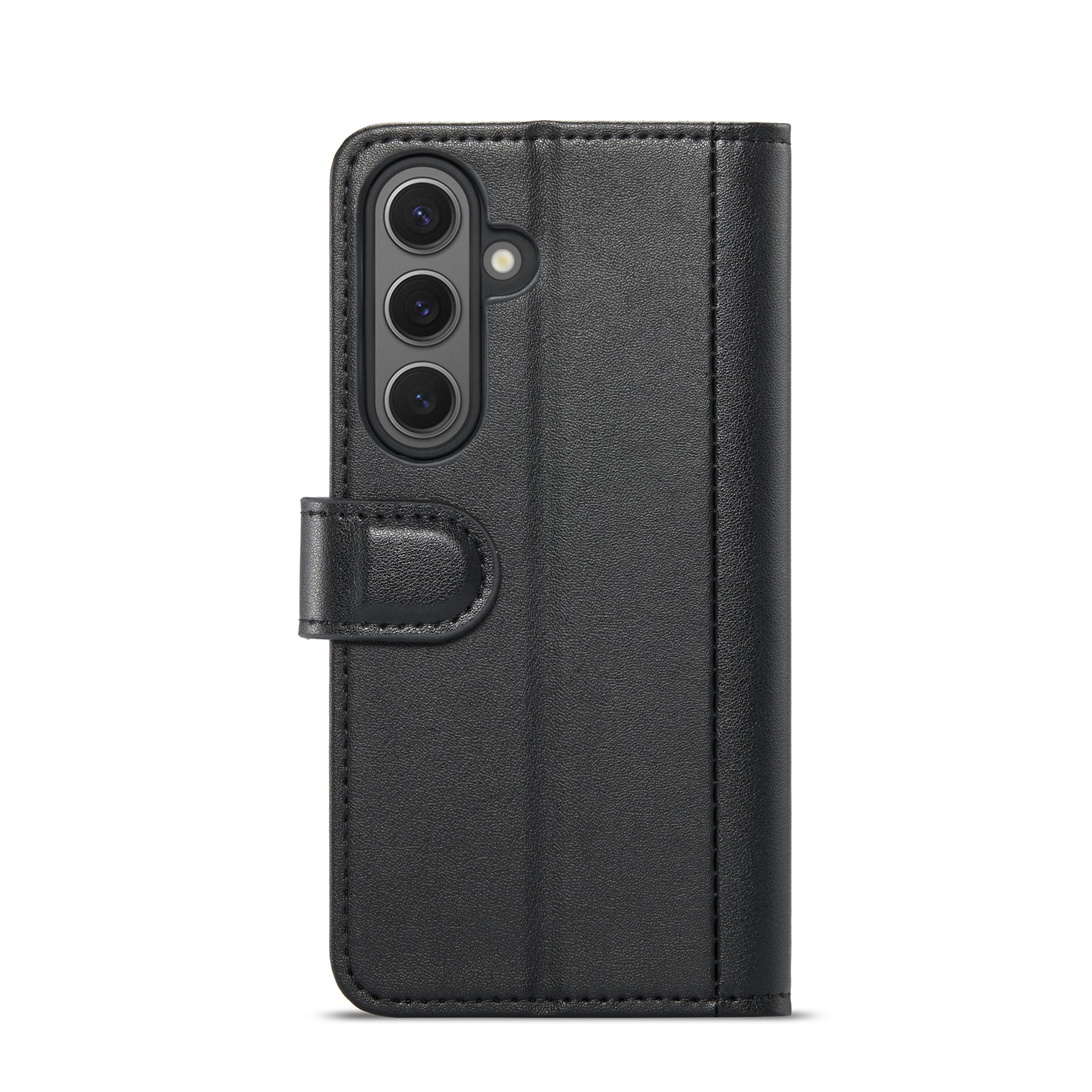 Étui en cuir veritable Samsung Galaxy S24 Plus, Noir