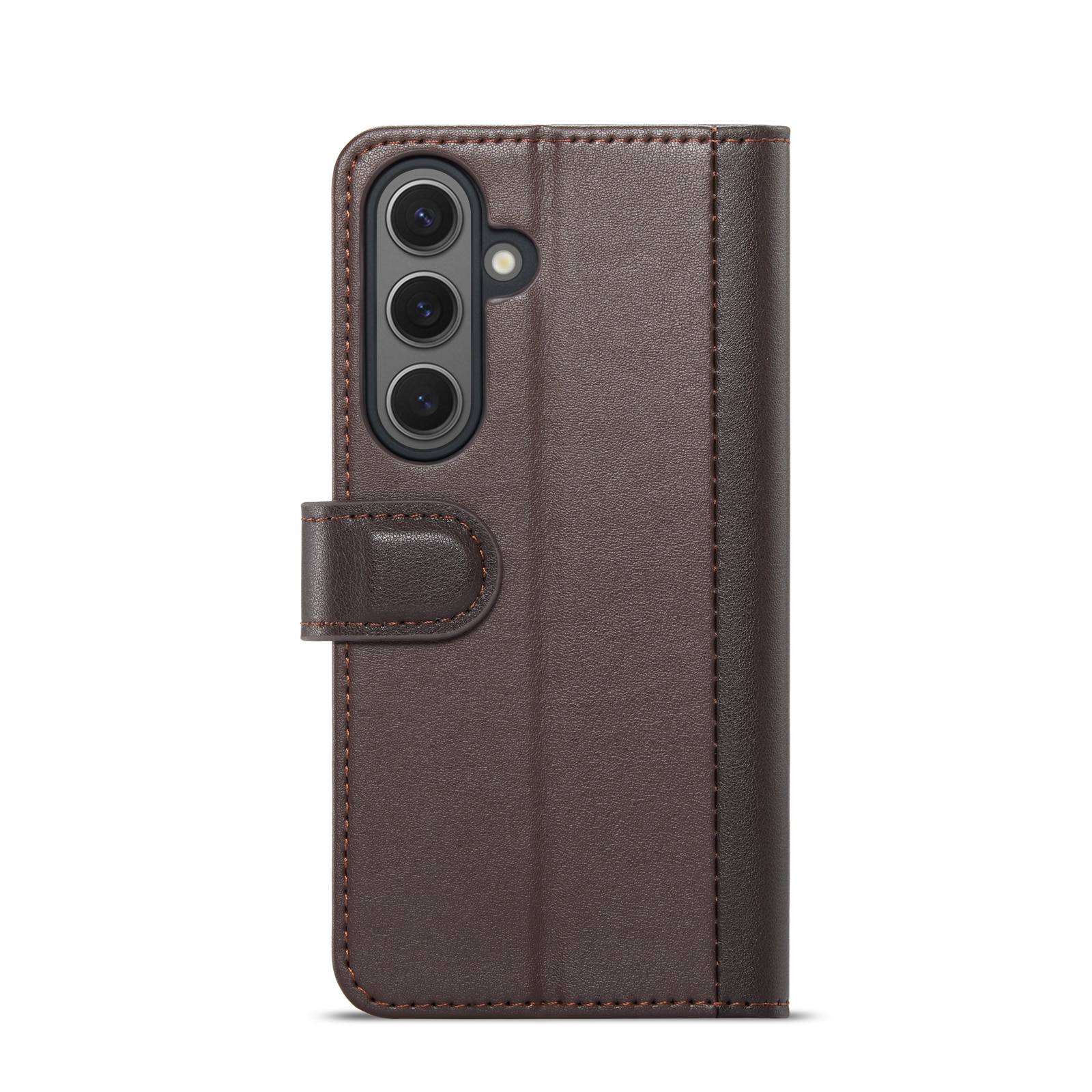 Étui en cuir veritable Samsung Galaxy S24 Plus, Marron