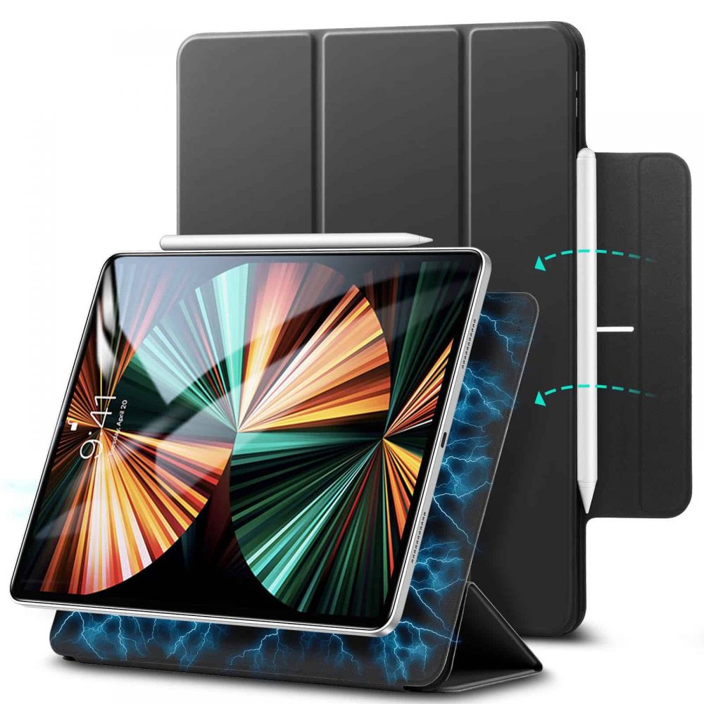 Coque Rebound Magnetic iPad Pro 12.9 5th Gen (2021), Black