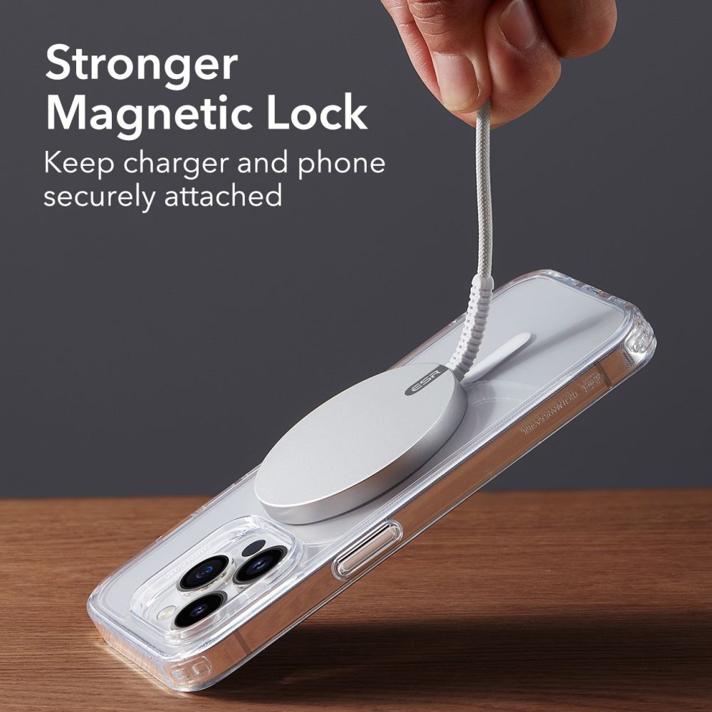 HaloLock Mini MagSafe Magnetic Wireless Charger, blanc