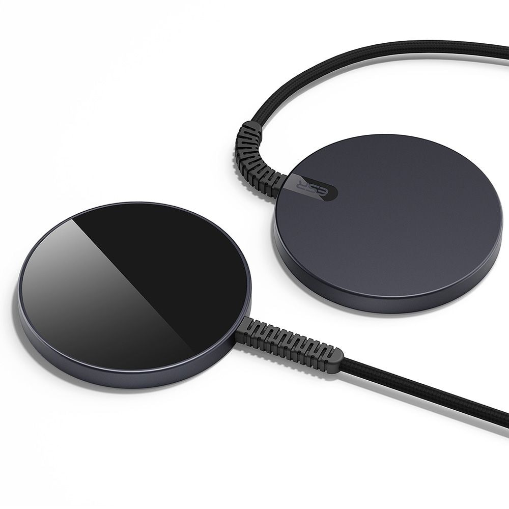 HaloLock Mini MagSafe Magnetic Wireless Charger, noir