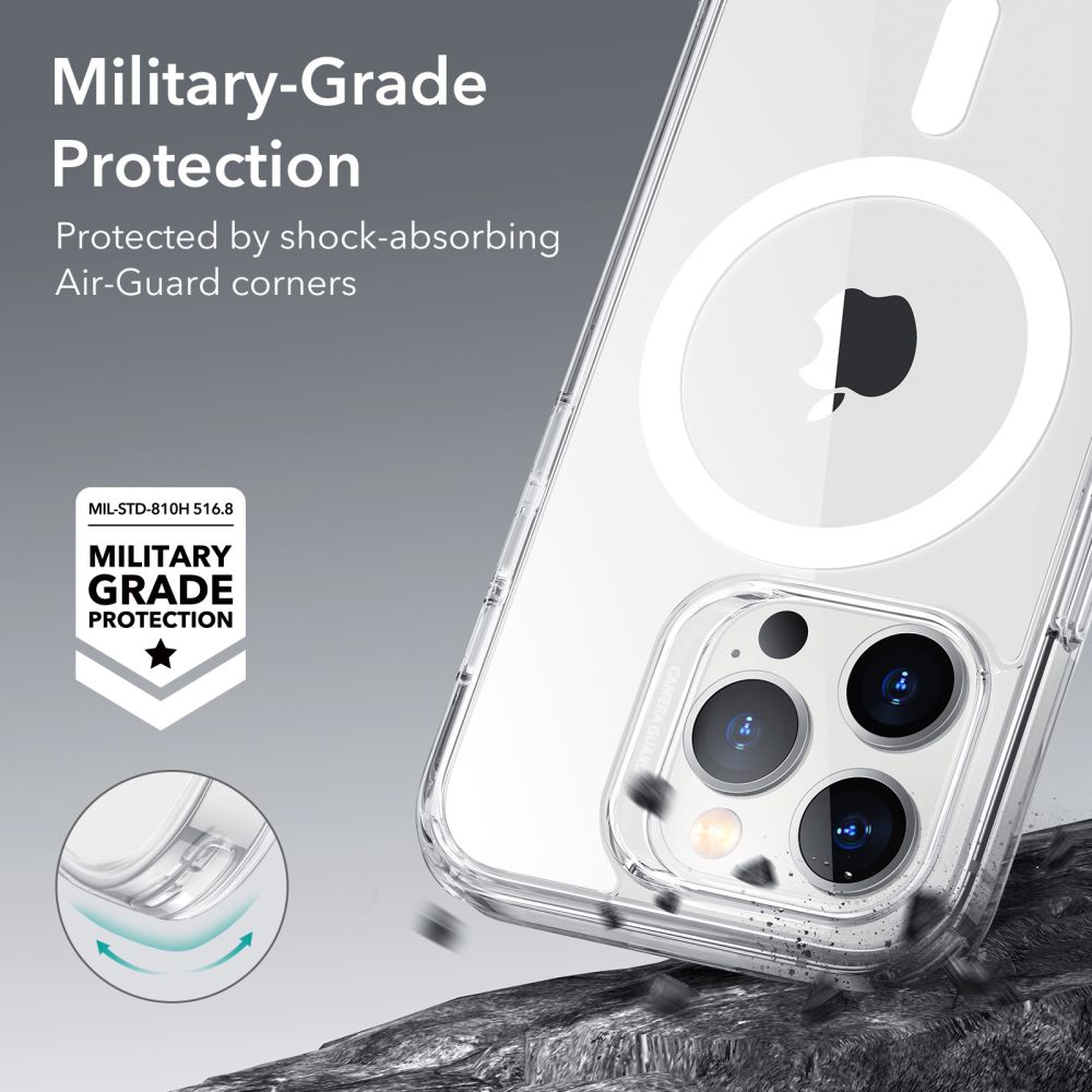 Classic Hybrid HaloLock MagSafe iPhone 14 Pro Max, Transparent