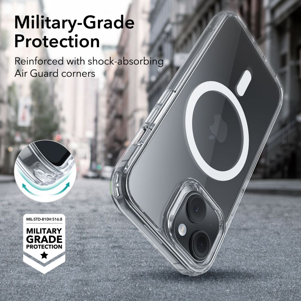 Classic Hybrid HaloLock MagSafe iPhone 15 Plus, Transparent