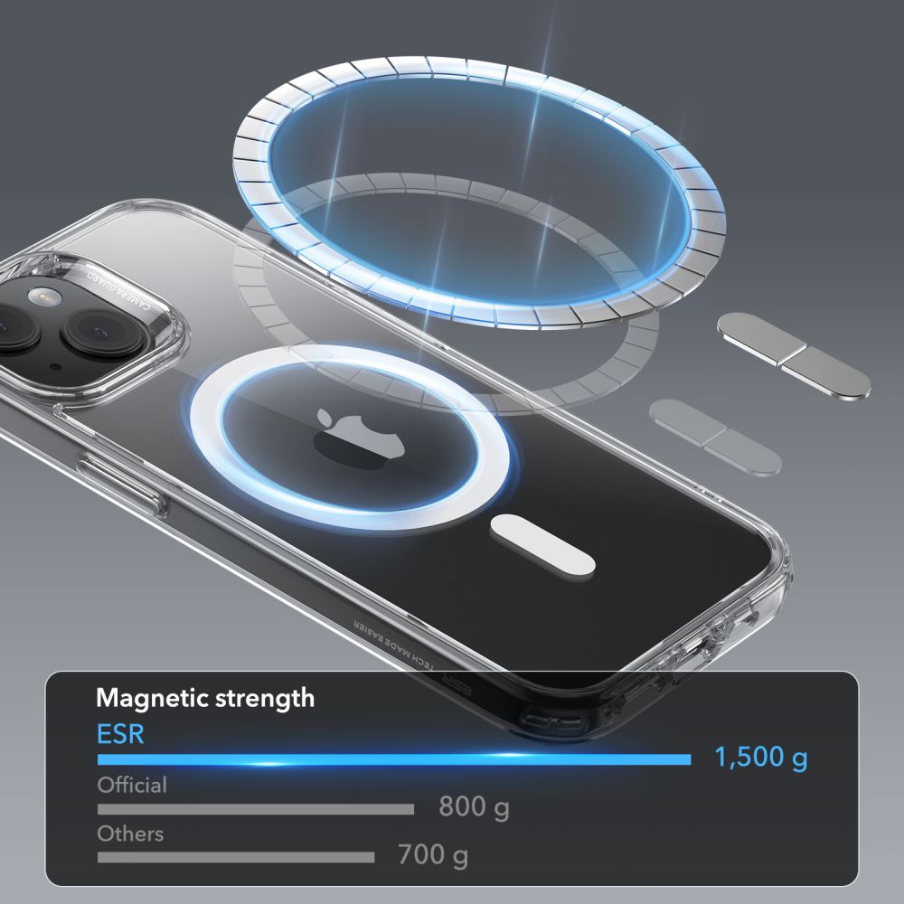 Classic Hybrid HaloLock MagSafe iPhone 15 Plus, Transparent