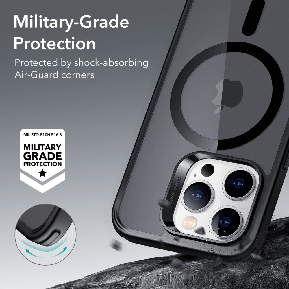 Classic Hybrid HaloLock MagSafe iPhone 14 Pro Max, Noir