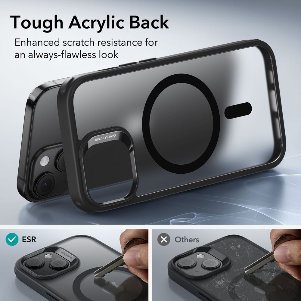 Classic Hybrid HaloLock MagSafe iPhone 15, Frosted Black