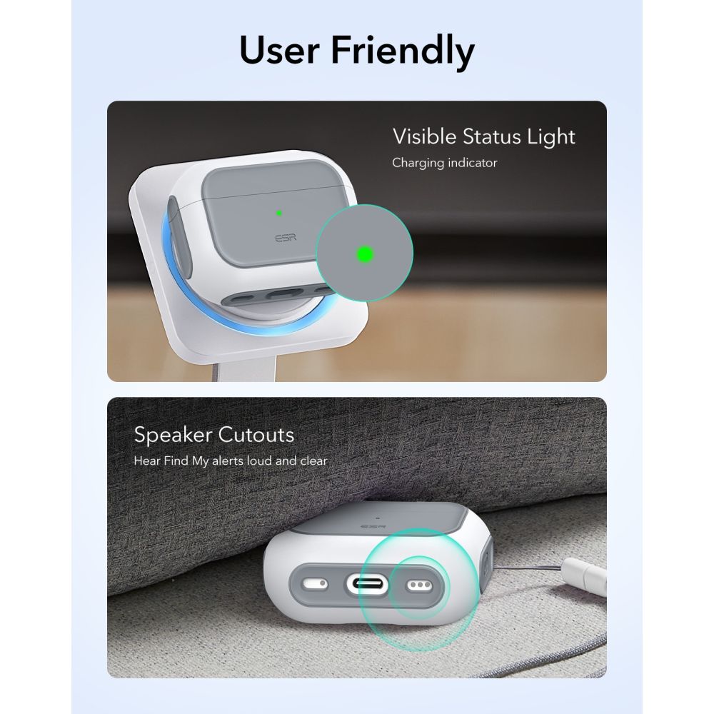 Orbit HaloLock Magsafe Case Apple AirPods Pro 3 Blanc