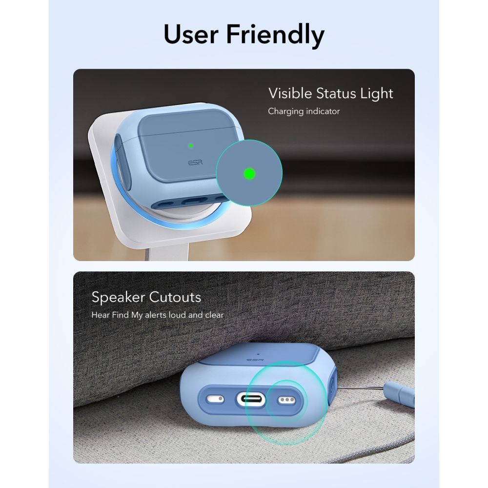 Orbit HaloLock Magsafe Case Apple AirPods Pro 3 Bleu