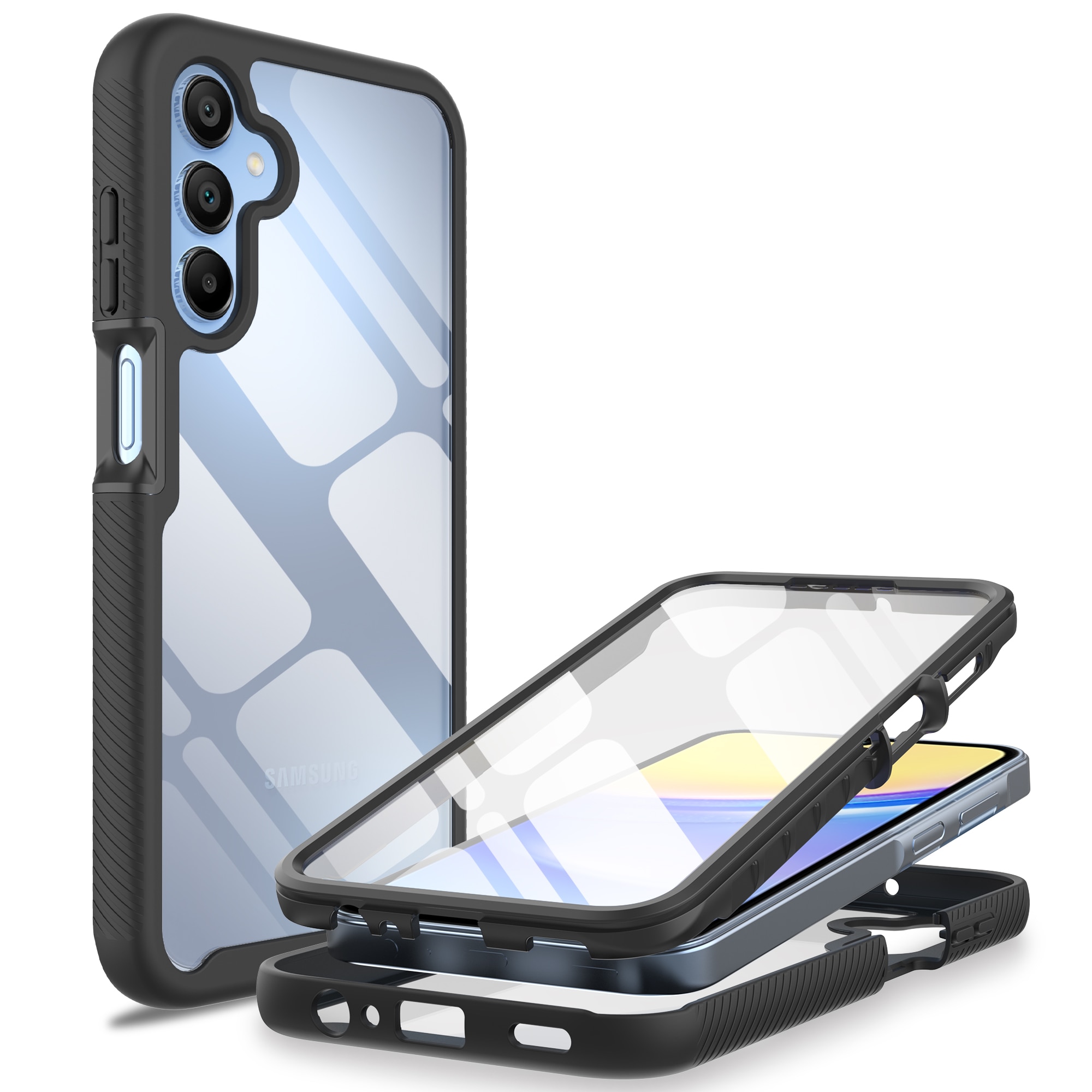 Coque Full Protection Samsung Galaxy A15, Noir