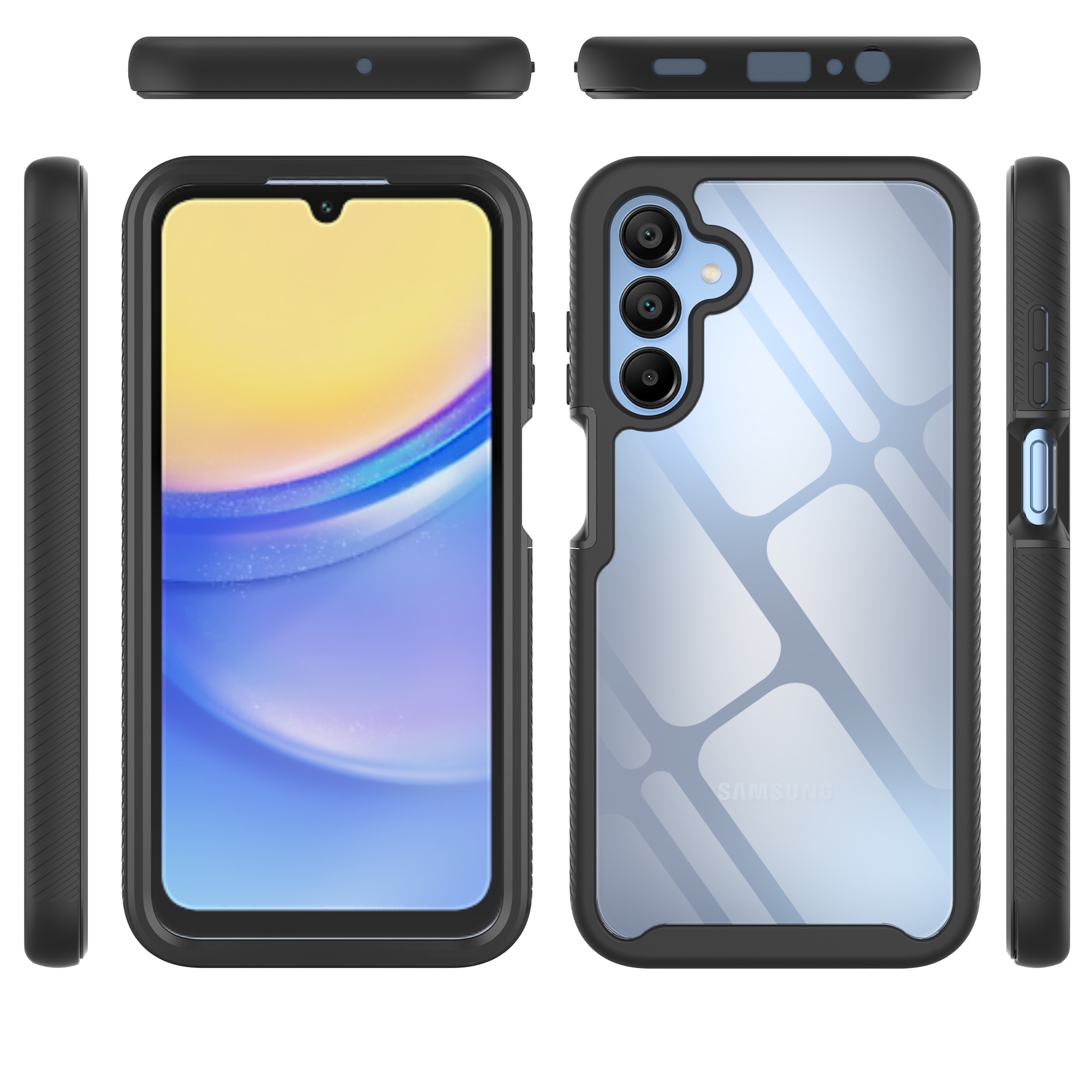 Coque Full Protection Samsung Galaxy A15, Noir