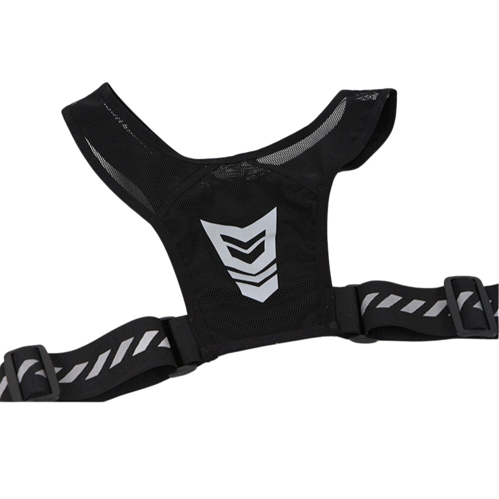 Gilet universel de course réfléchissant avec poche, noir