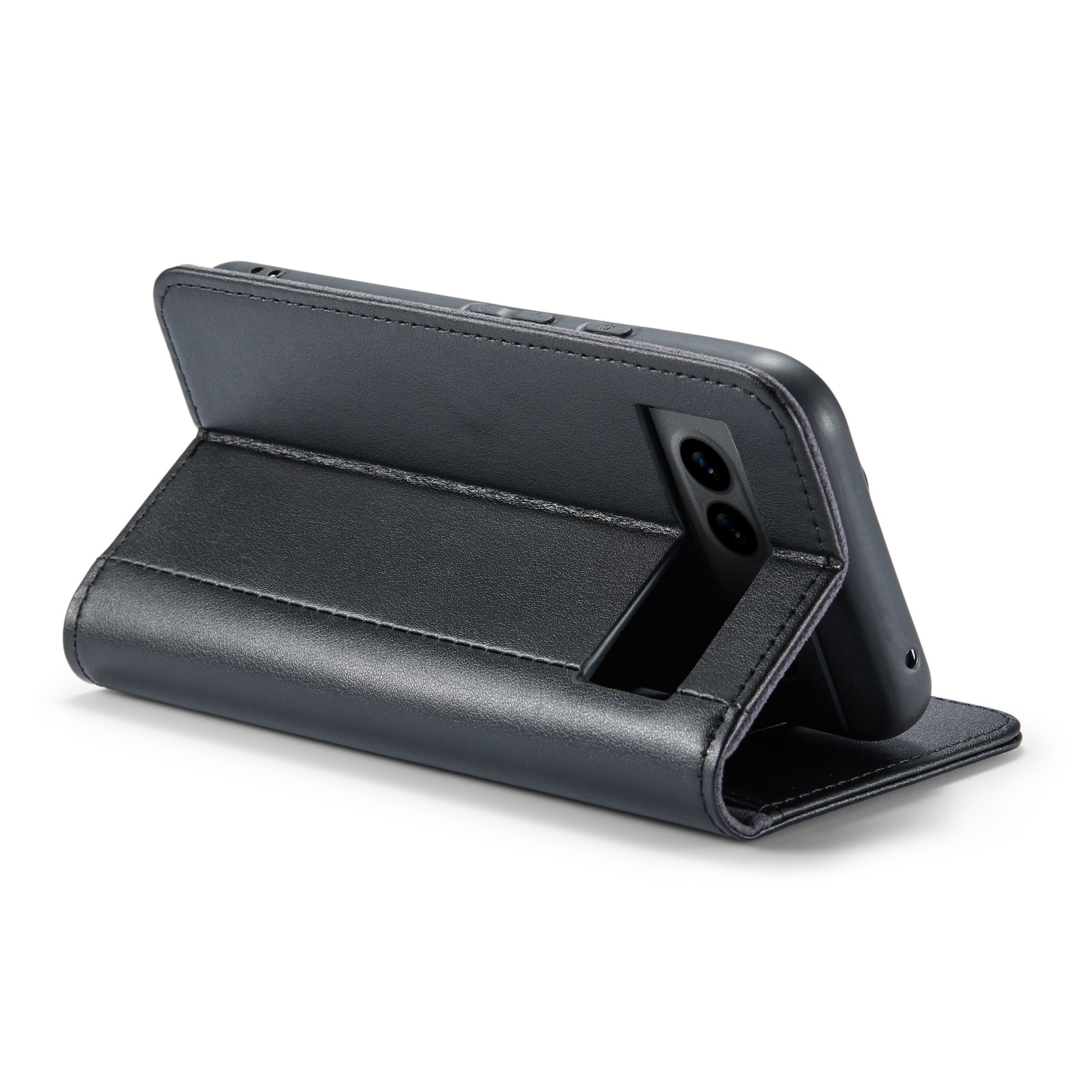 Étui en cuir veritable Google Pixel 8a, Noir
