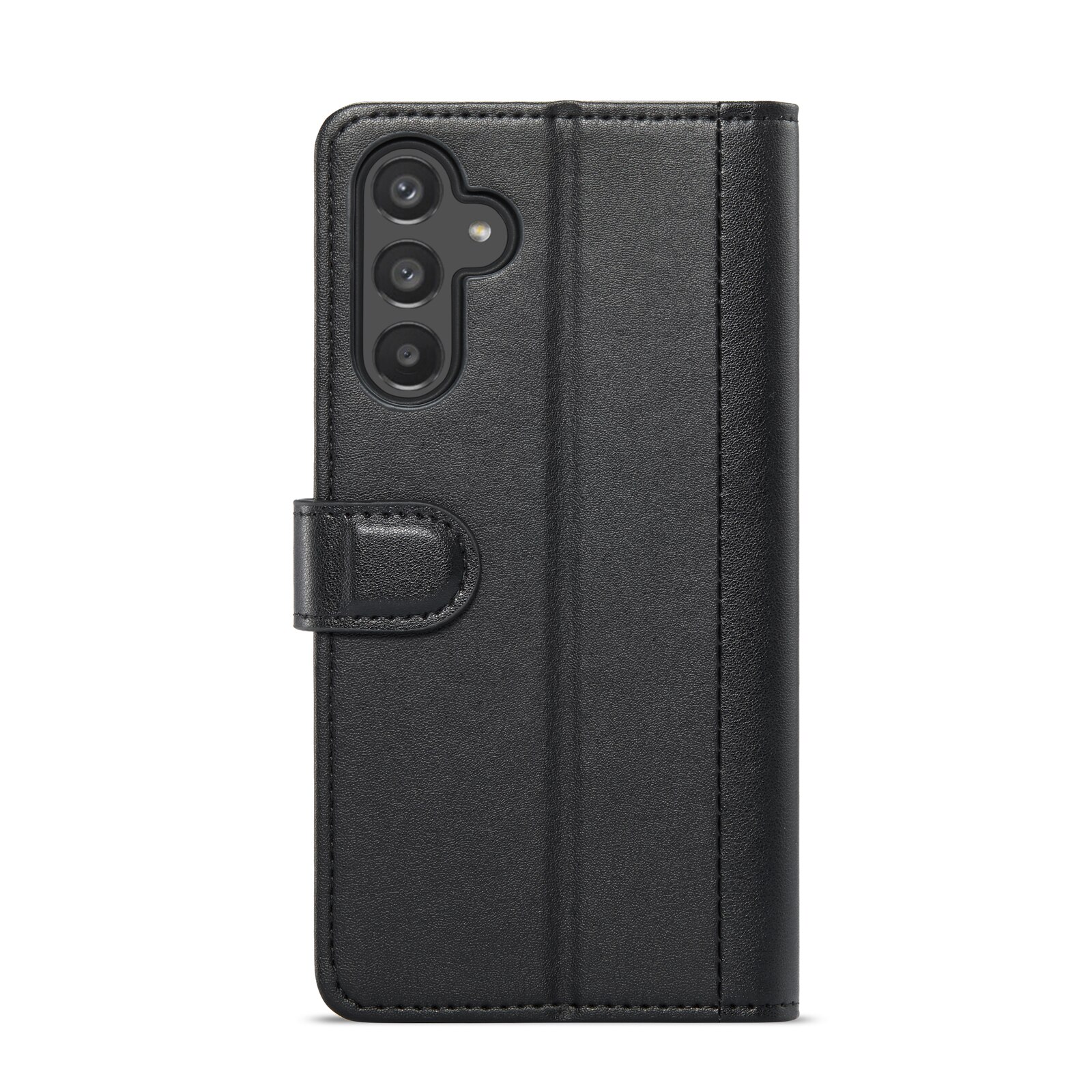 Étui en cuir veritable Samsung Galaxy A15, Noir