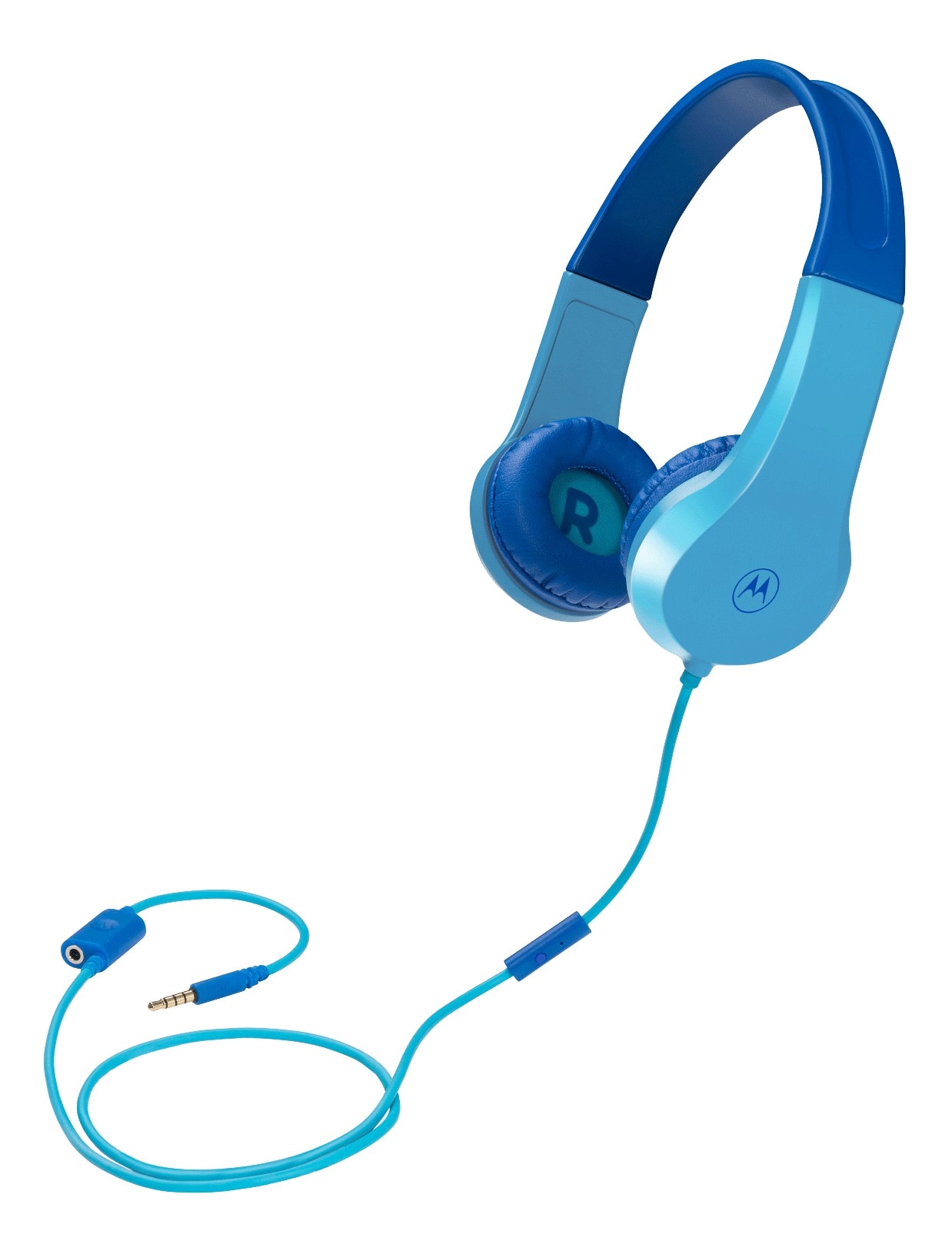 Casque Moto JR200 On-Ear pour enfants, bleu