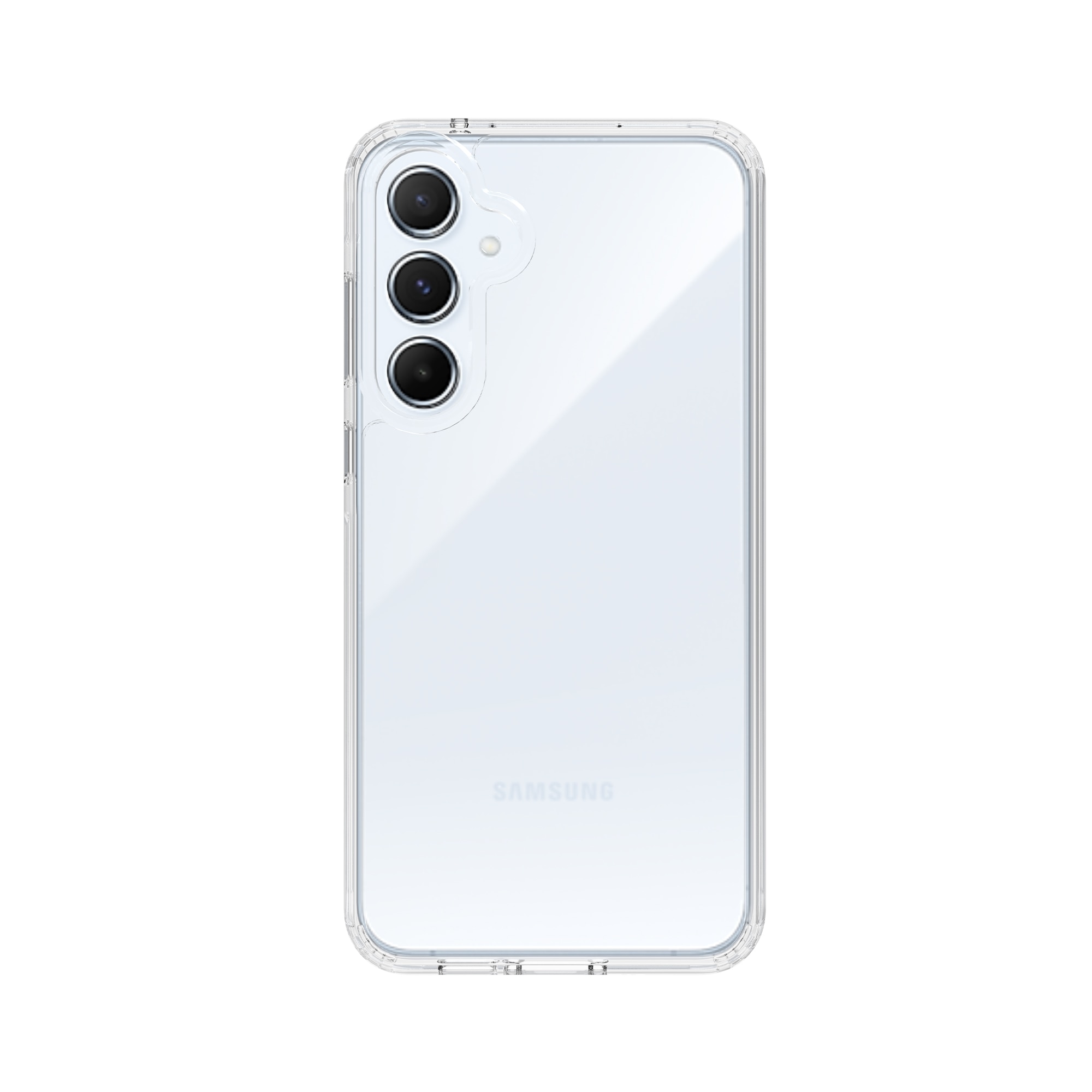 Coque hybride pour Samsung Galaxy A55, Transparent