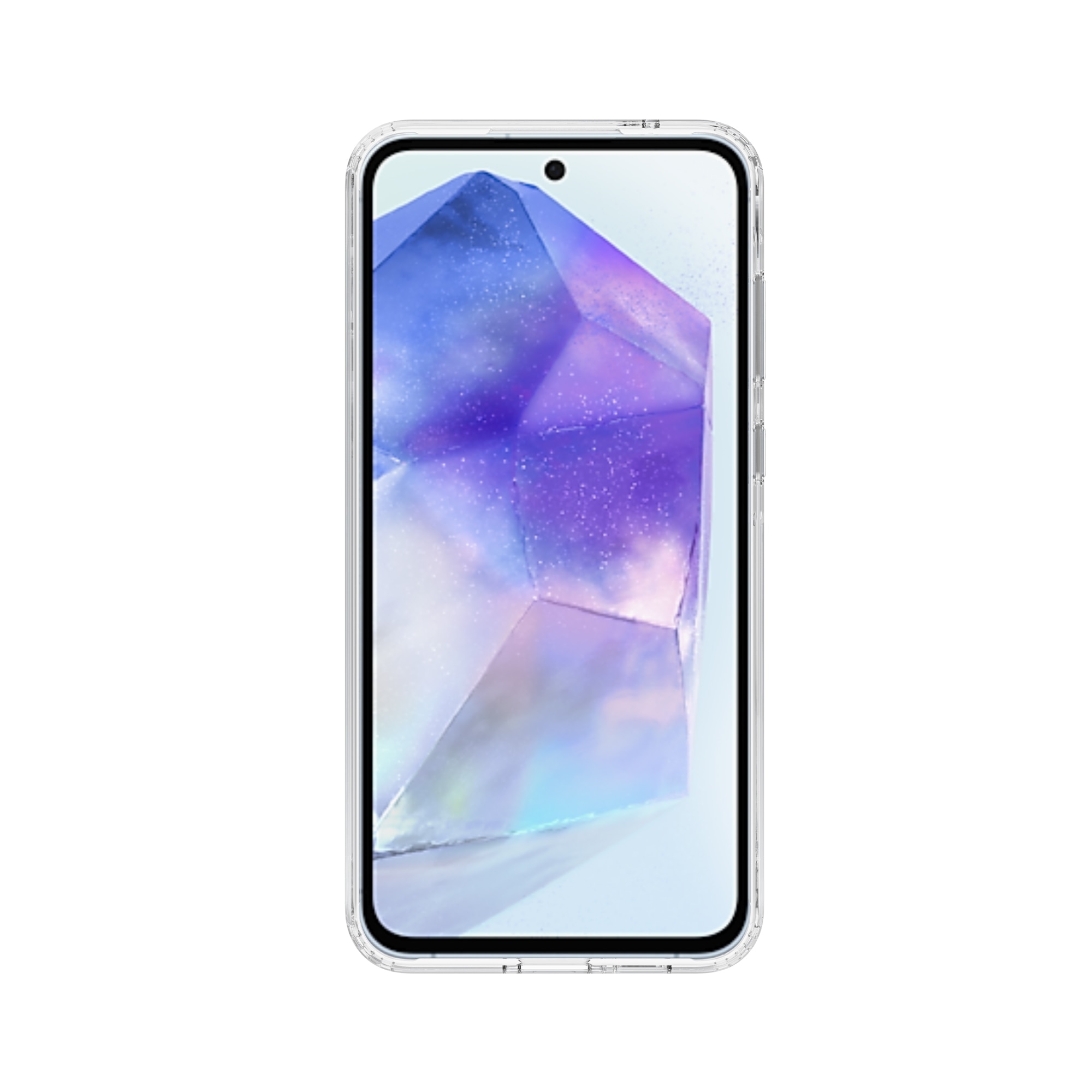 Coque hybride pour Samsung Galaxy A55, Transparent