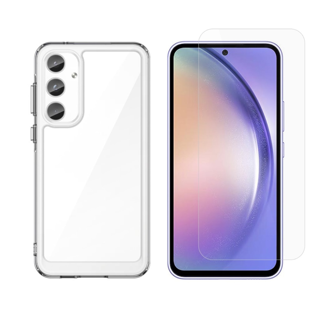 Kit pour Samsung Galaxy A55 : Coque et protecteur d’écran