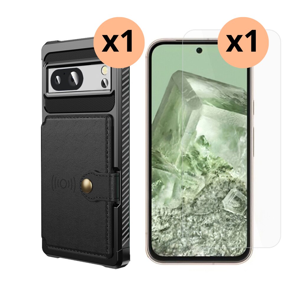 Kit pour Google Pixel 8a : Coque Tough Multi-slot et protecteur d’écran