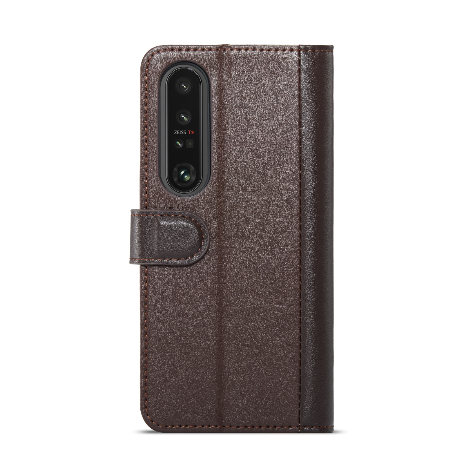 Étui en cuir veritable Sony Xperia 1 VI, Marron
