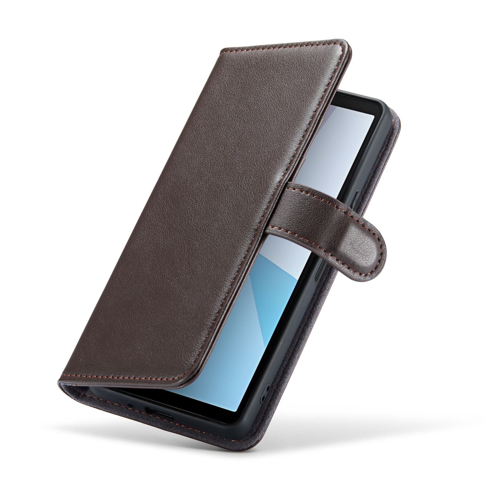 Étui en cuir veritable Sony Xperia 10 VI, Marron