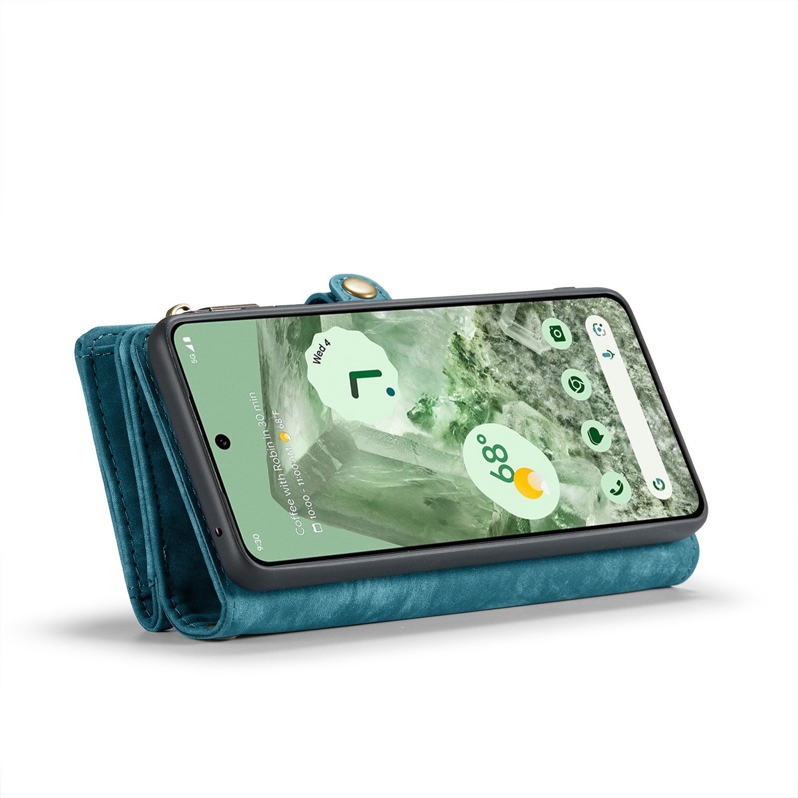 Étui portefeuille multi-cartes Google Pixel 8a, Bleu