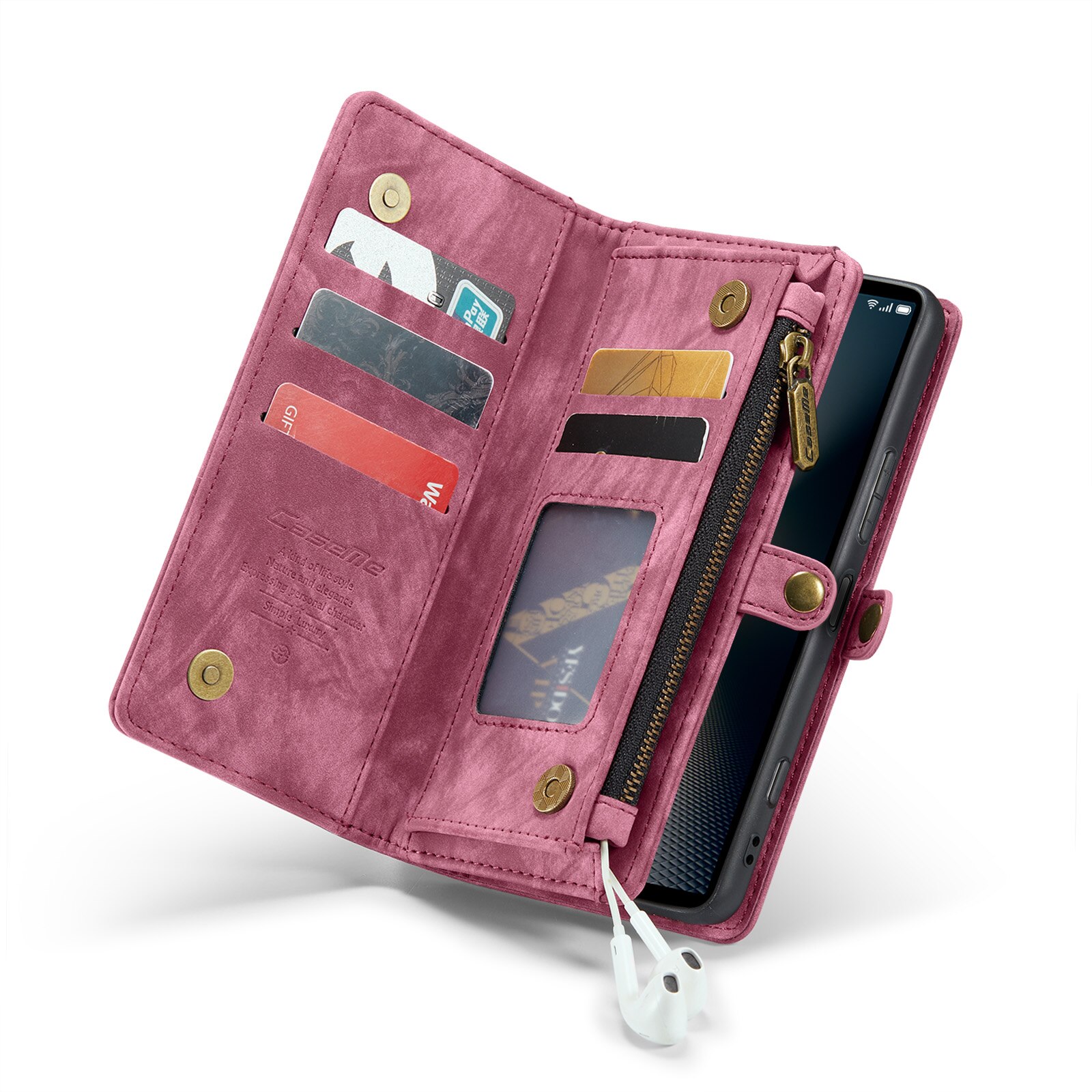 Étui portefeuille multi-cartes Sony Xperia 10 VI, Rouge