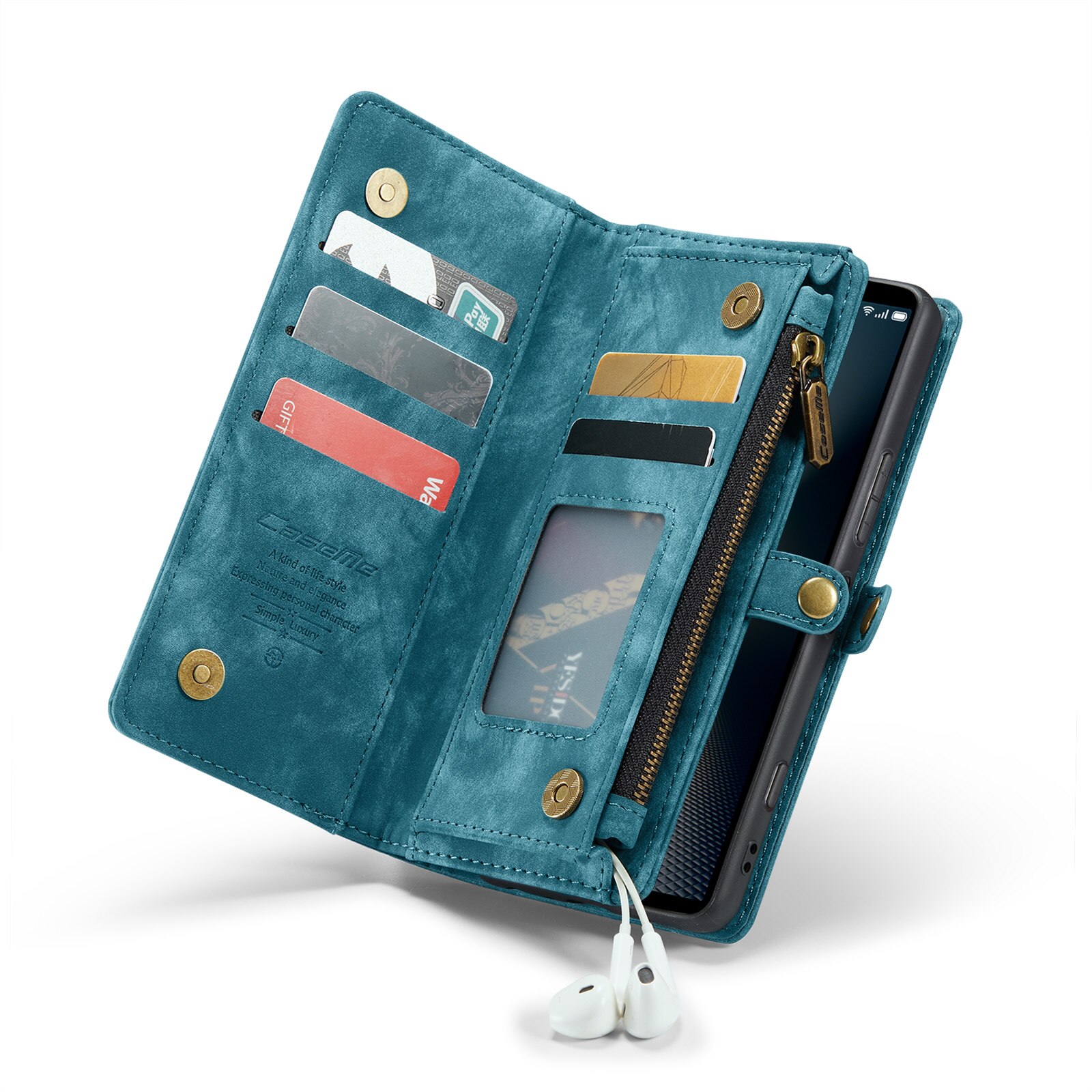 Étui portefeuille multi-cartes Sony Xperia 10 VI, Bleu