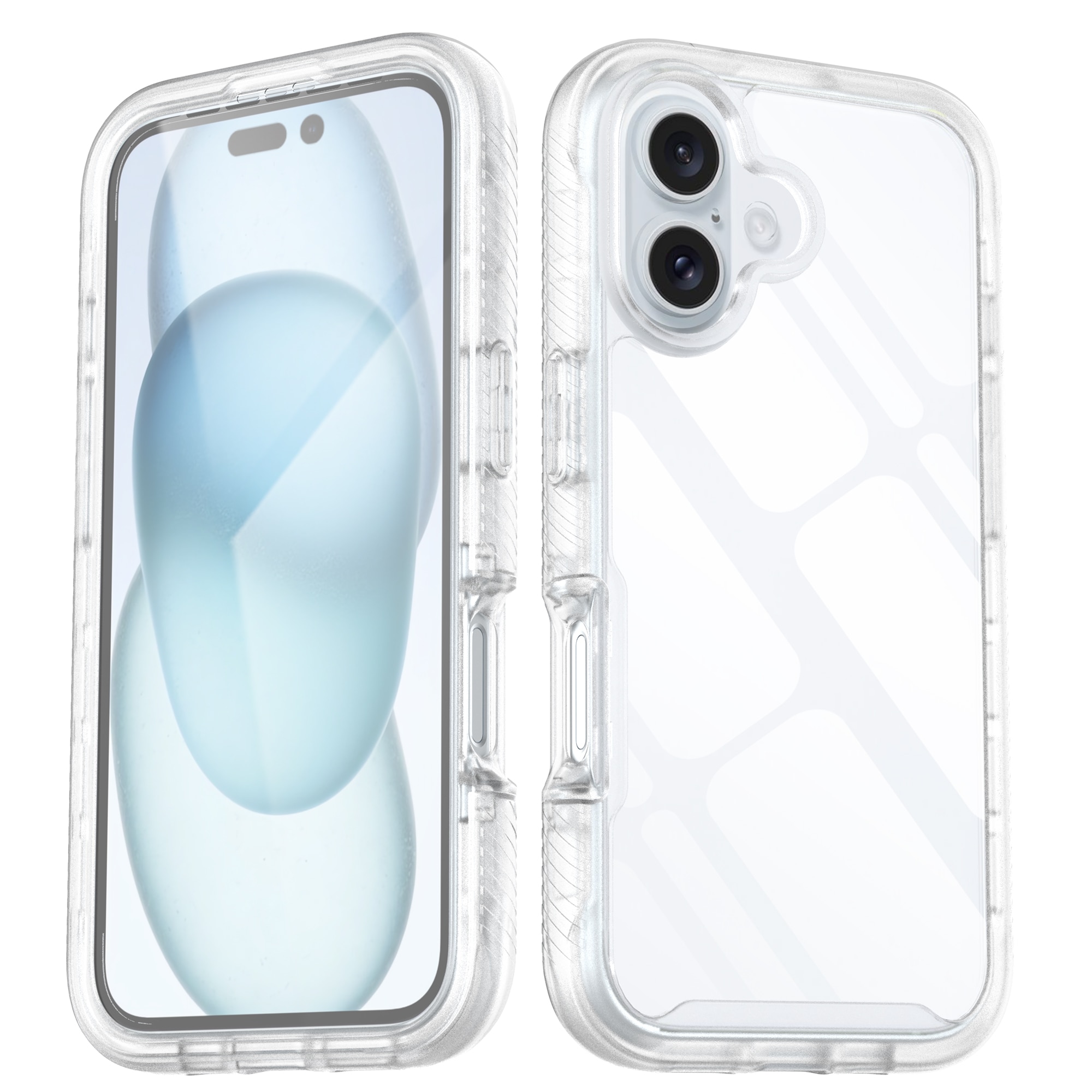 Coque Full Protection iPhone 16, Transparent