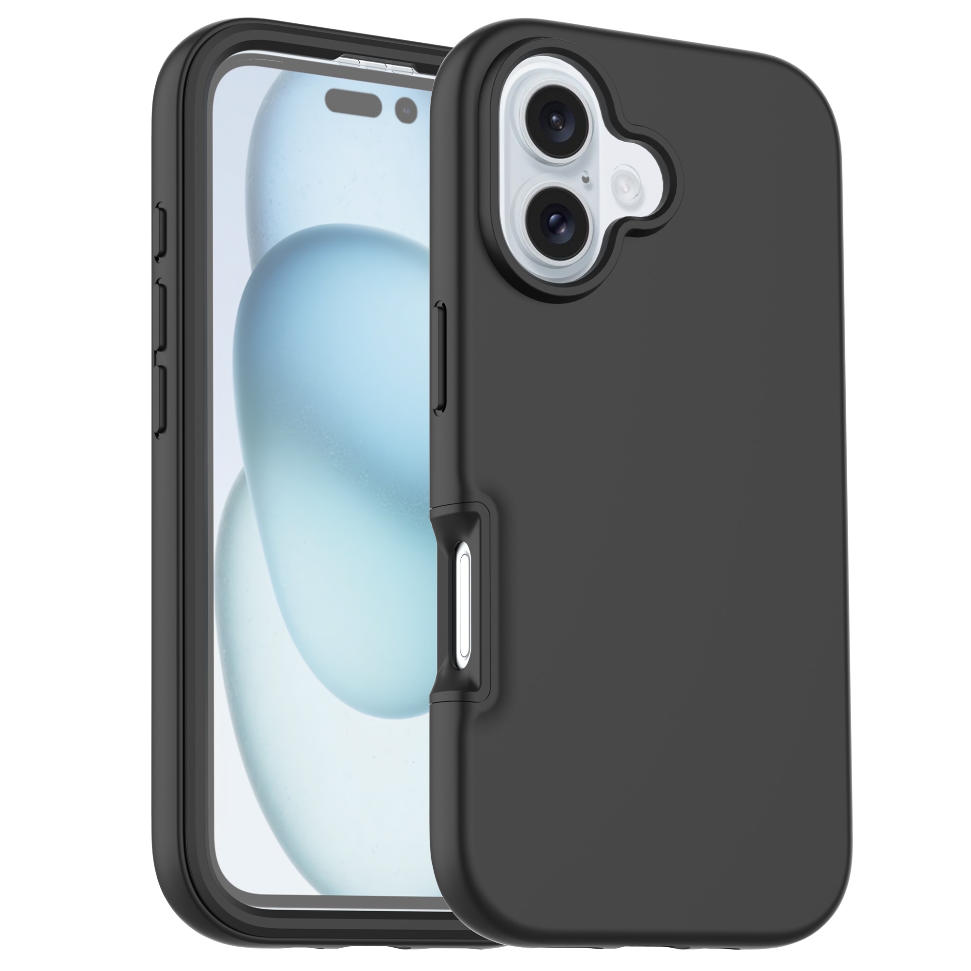 Coque Full Protection iPhone 16, Noir