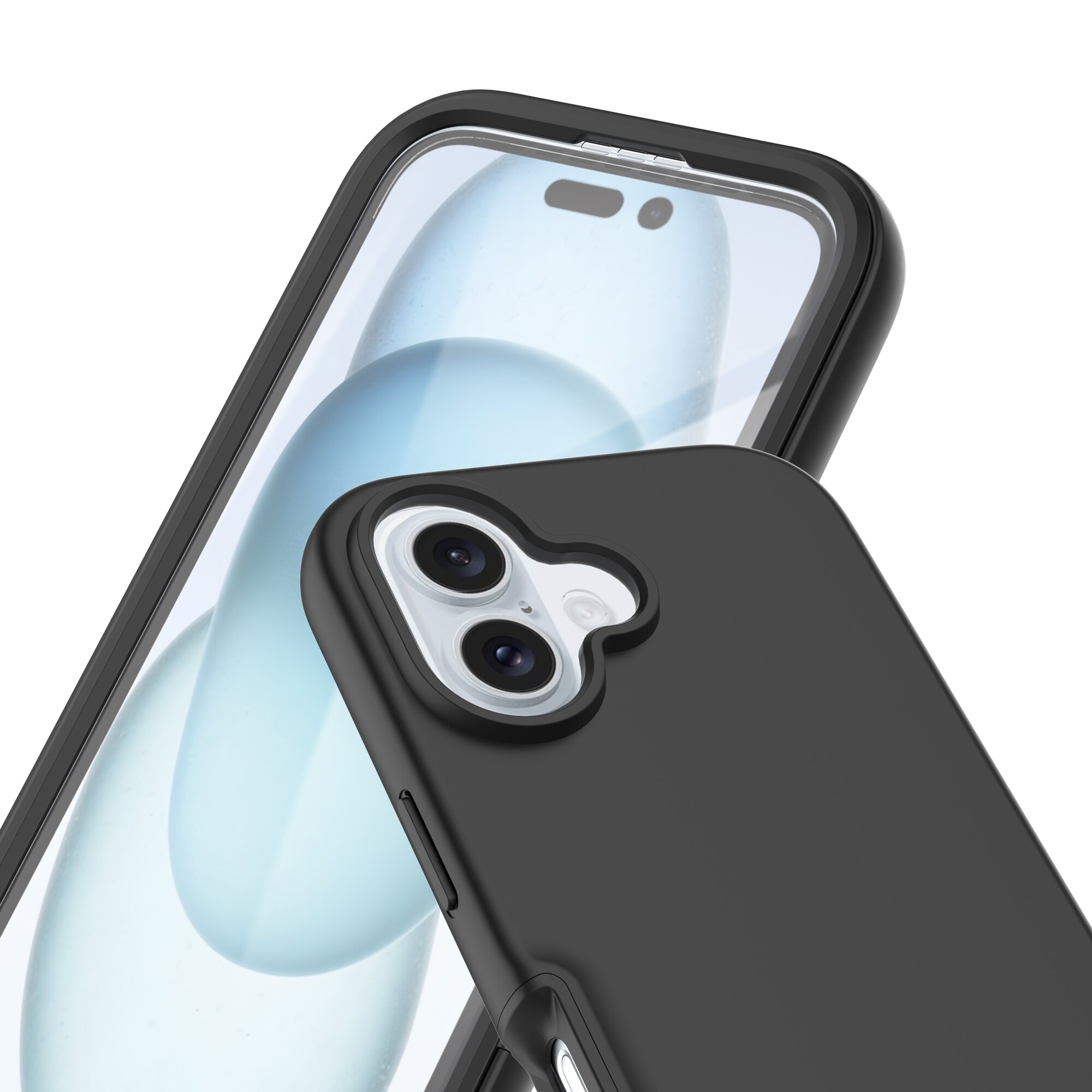 Coque Full Protection iPhone 16, Noir