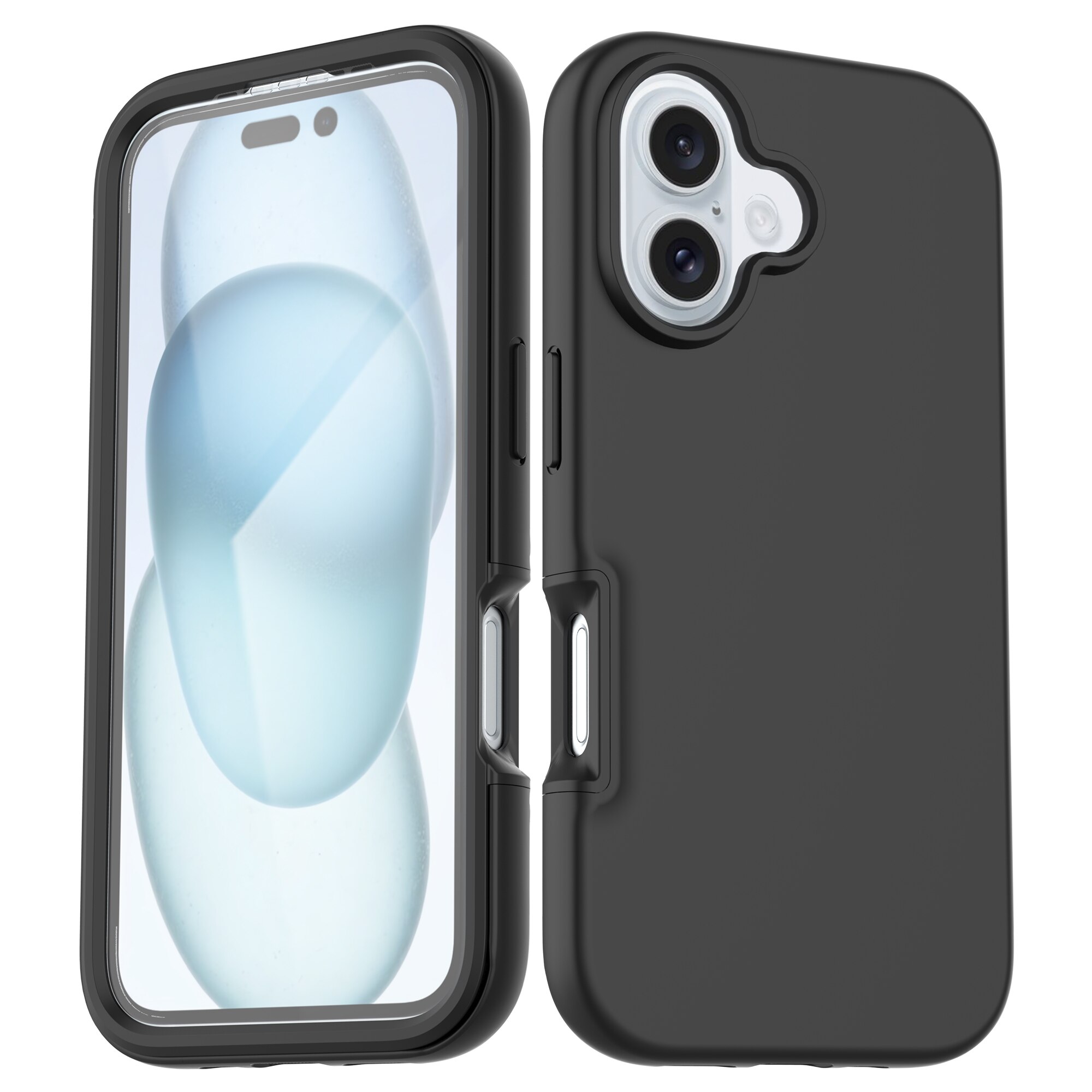 Coque Full Protection iPhone 16, Noir