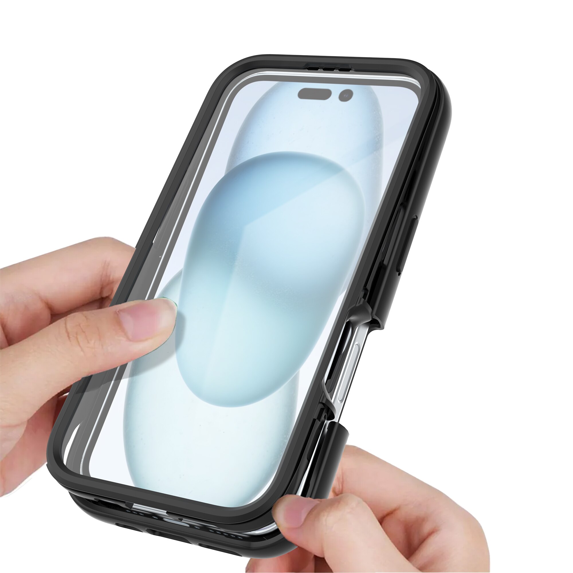 Coque Full Protection iPhone 16, Noir