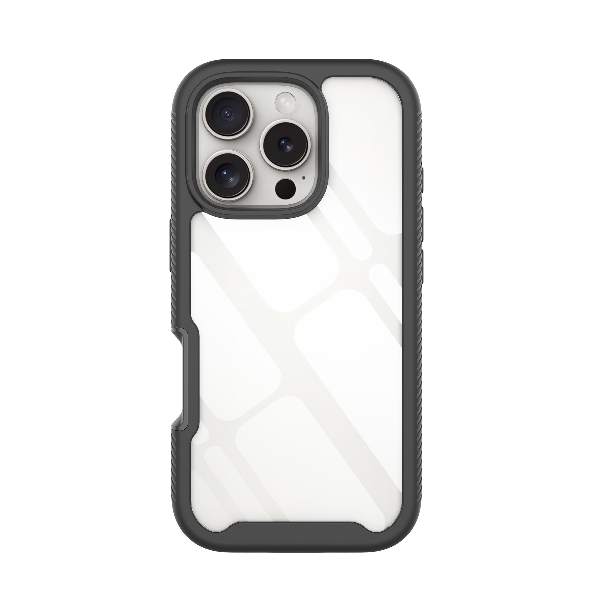 Coque Full Protection iPhone 16 Pro Max, Noir  / transparent