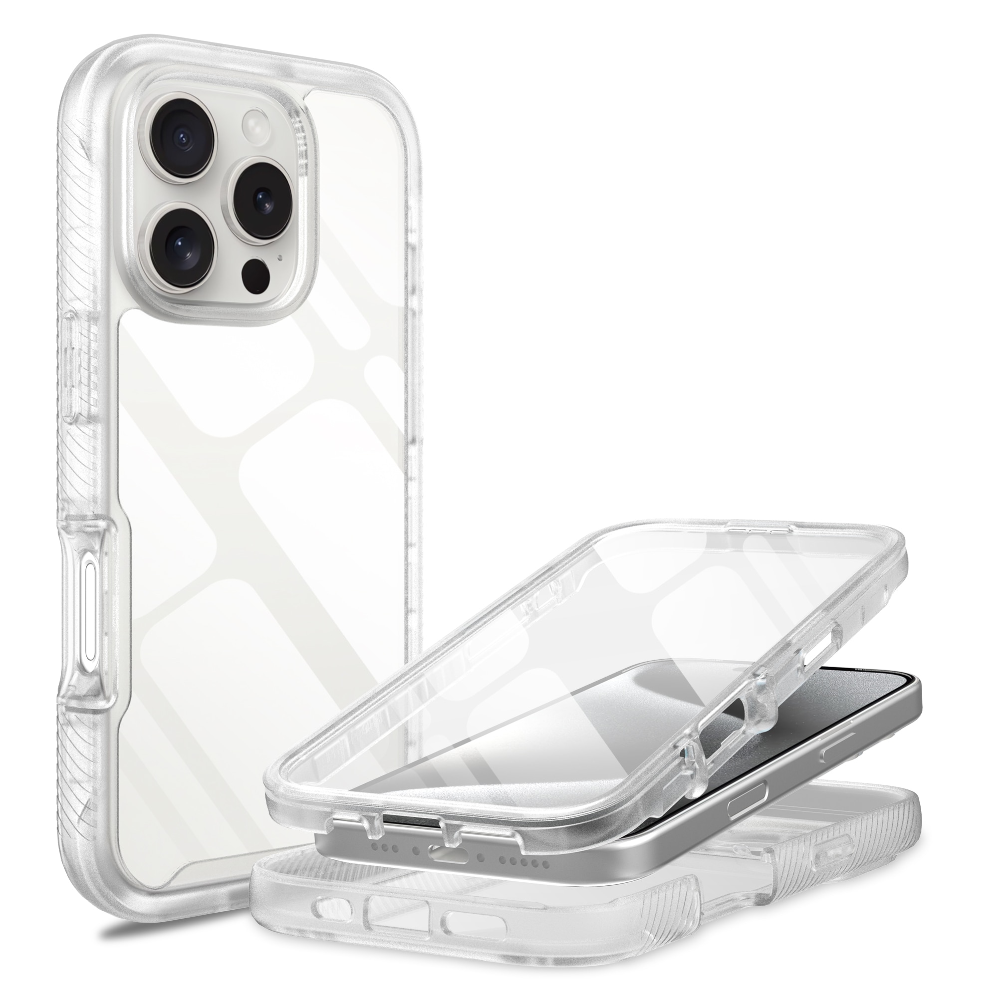 Coque Full Protection iPhone 16 Pro, Transparent