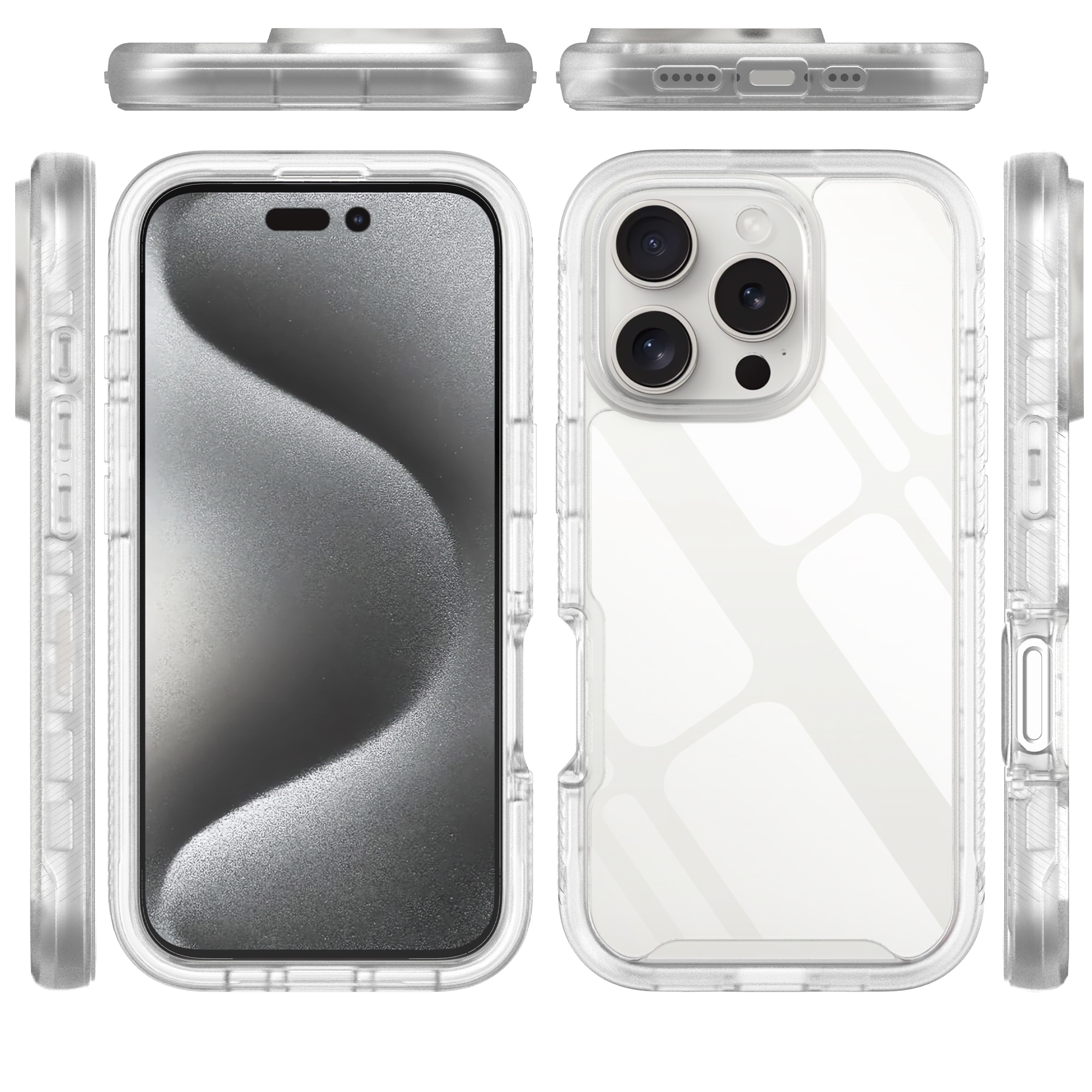 Coque Full Protection iPhone 16 Pro, Transparent
