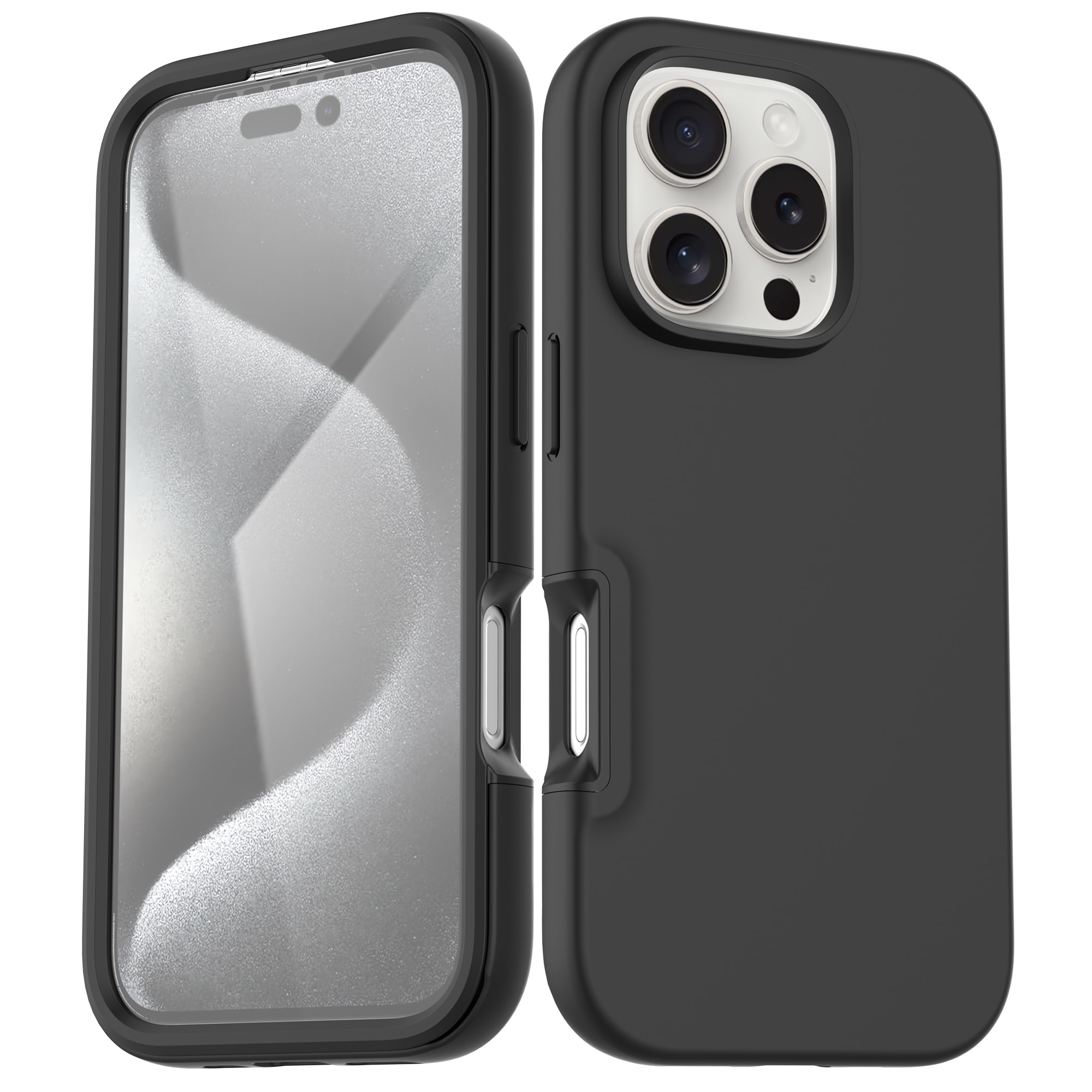 Coque Full Protection iPhone 16 Pro, Noir